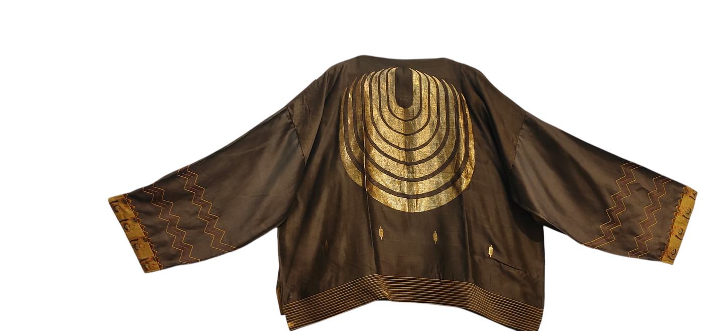 Semistitched Chanderi Ɓlouse Jacket