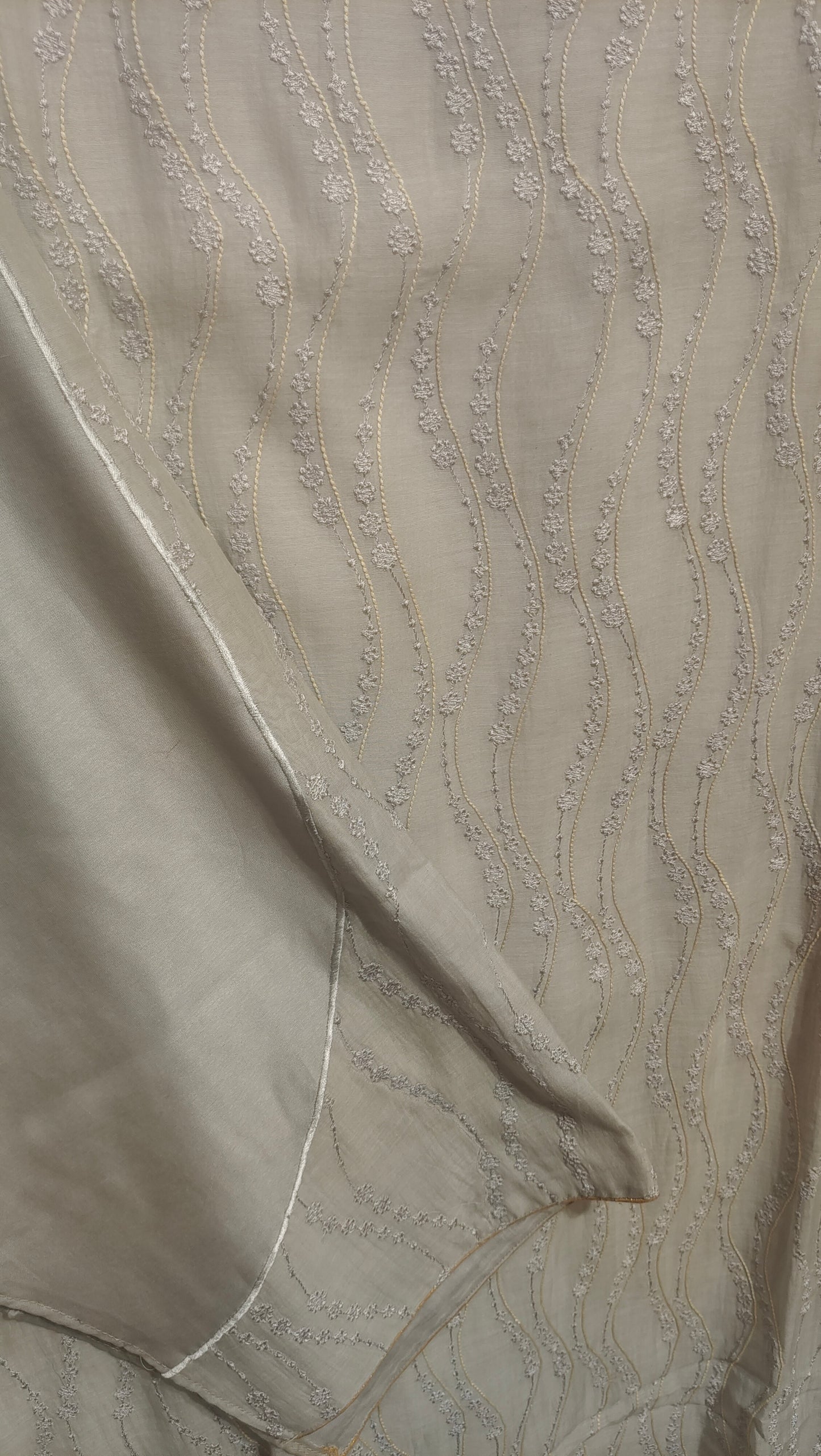 Semi Stitched Formal Chanderi Kurta