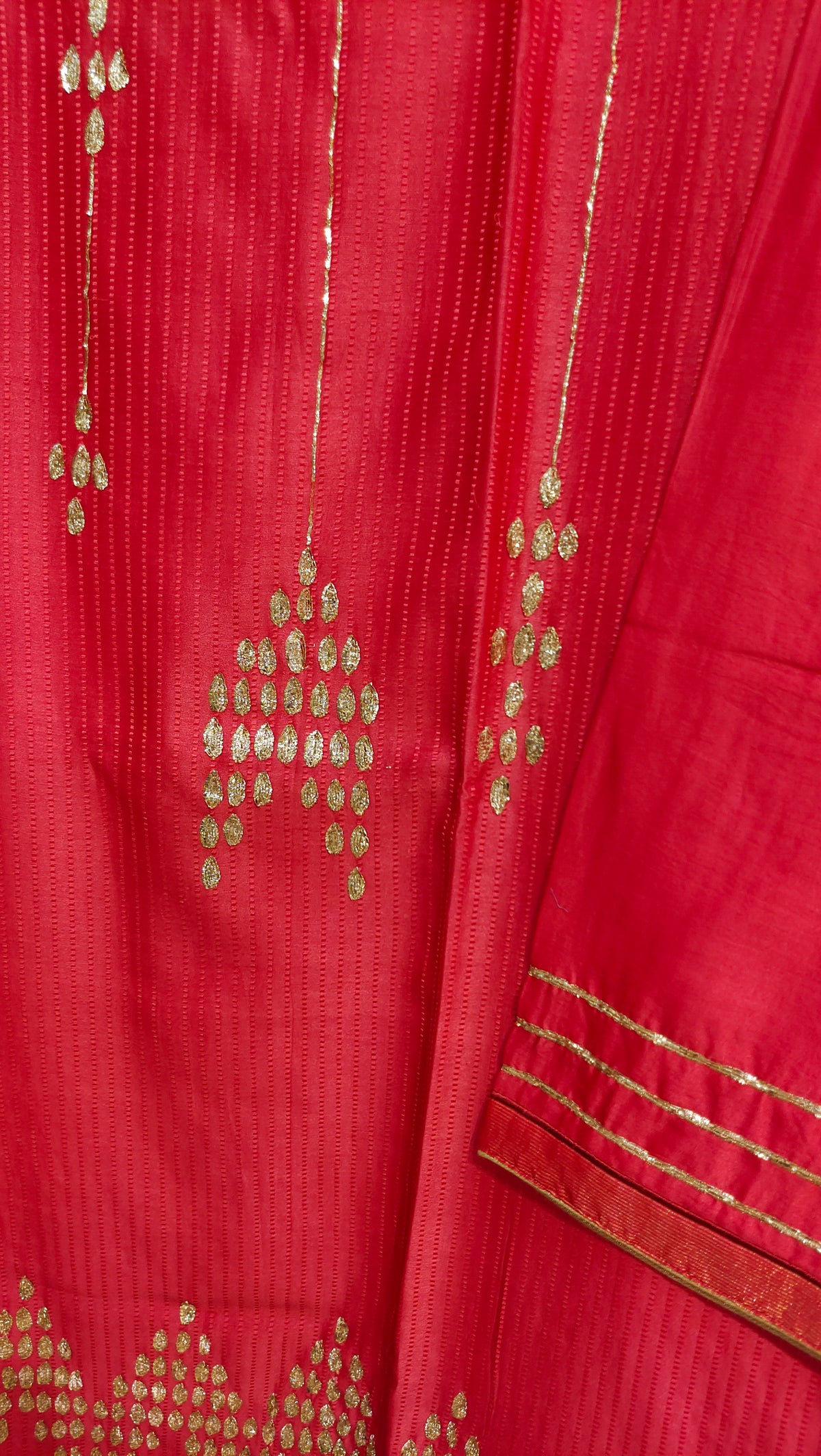 Semi Stitched Chanderi Formal kurta