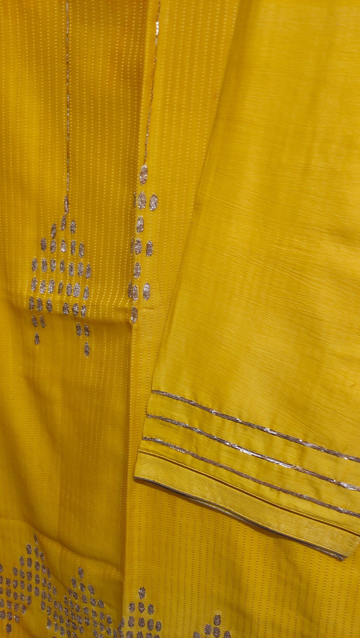Semi Stitched Chanderi Formal kurta