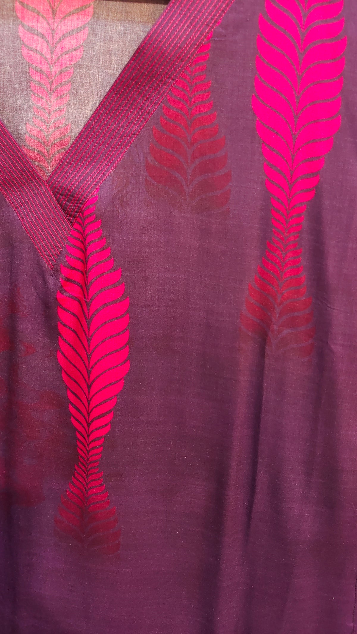 Stitched Cotton mudal Digital Printed Kaftan