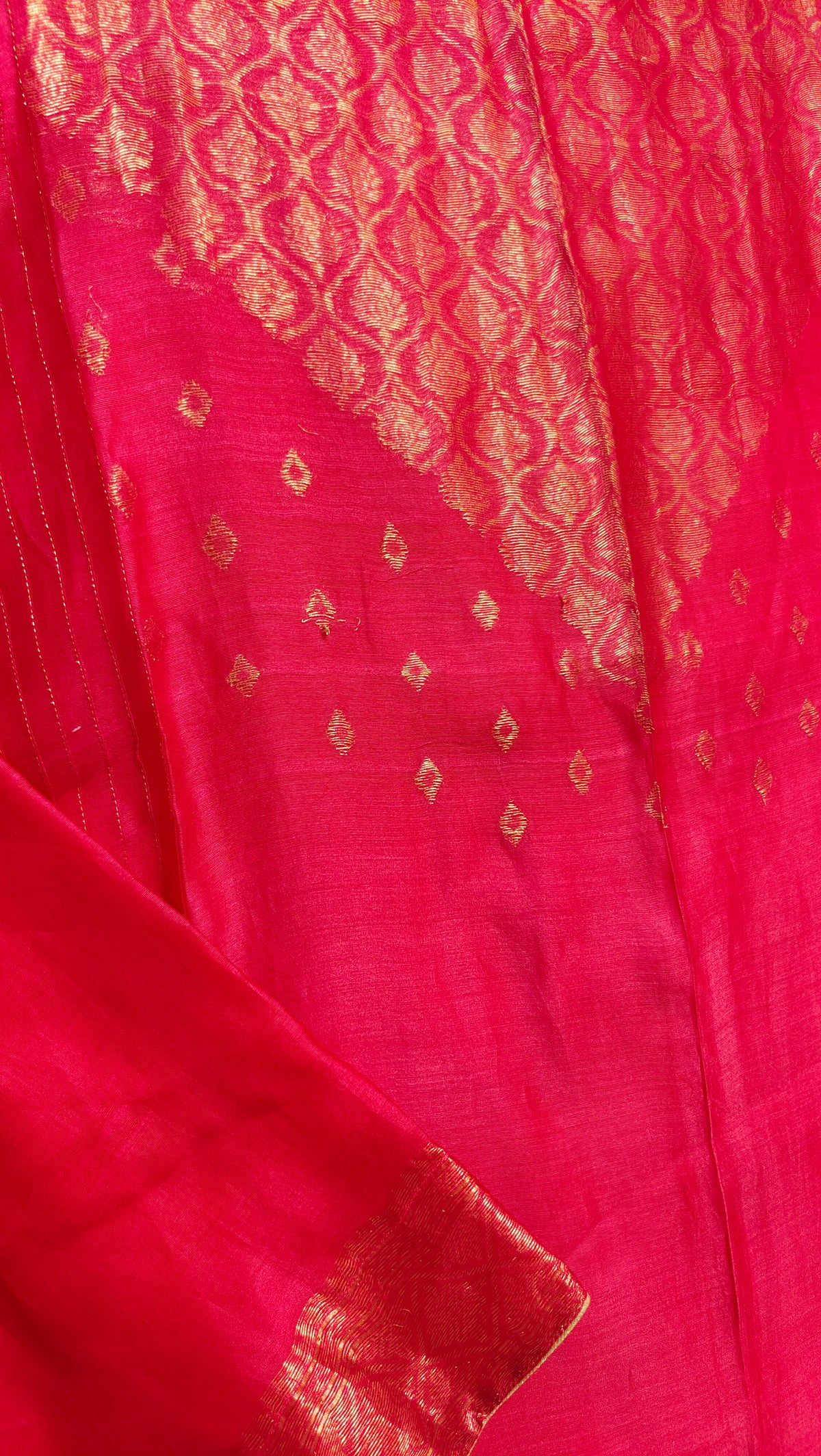 SemiStitched Chanderi Zari Woven Tunic