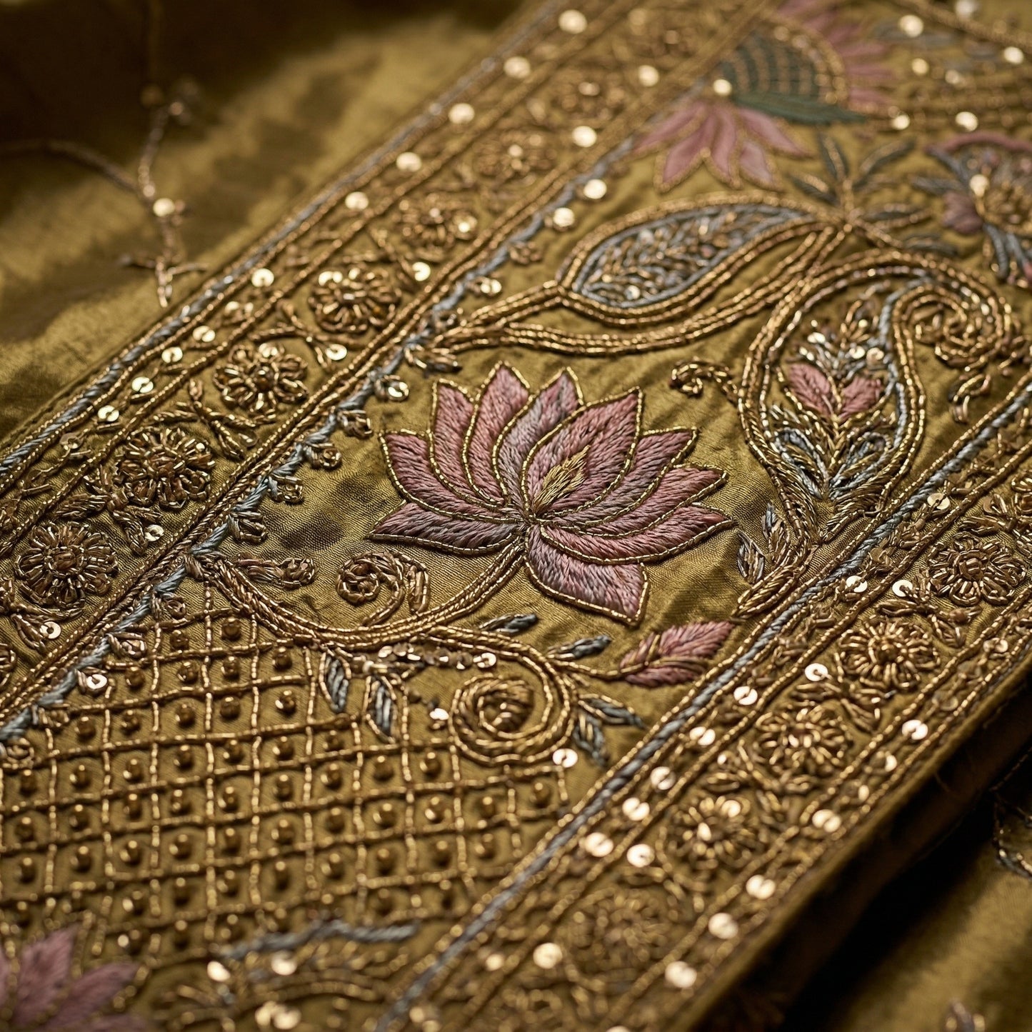 Formal Pure Silk embroidered Saree