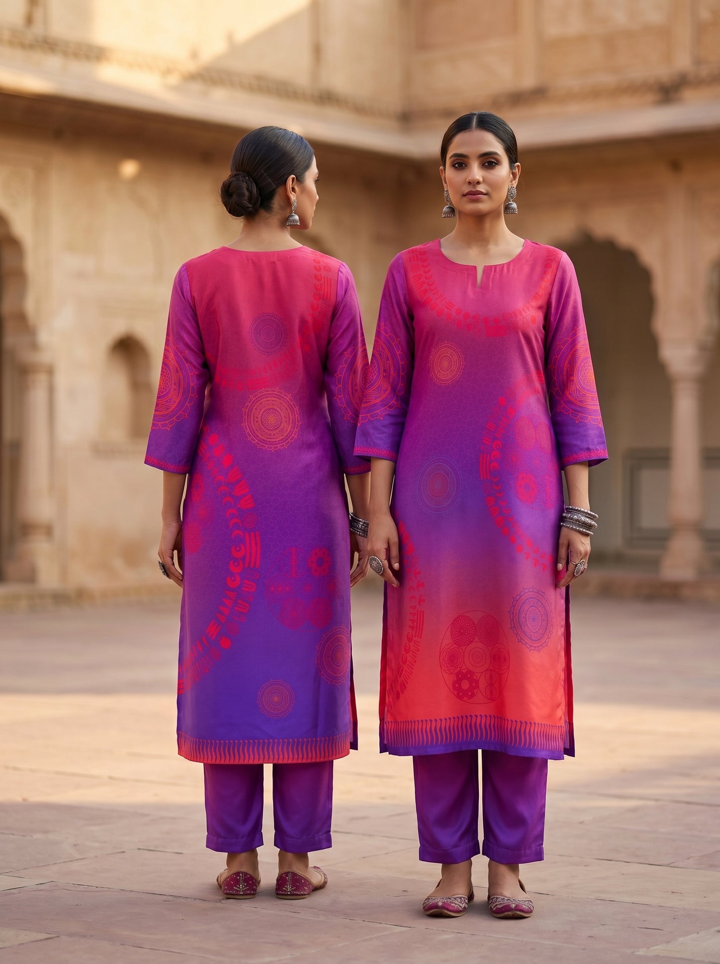 Semi Stitched Chanderi Casual kurta