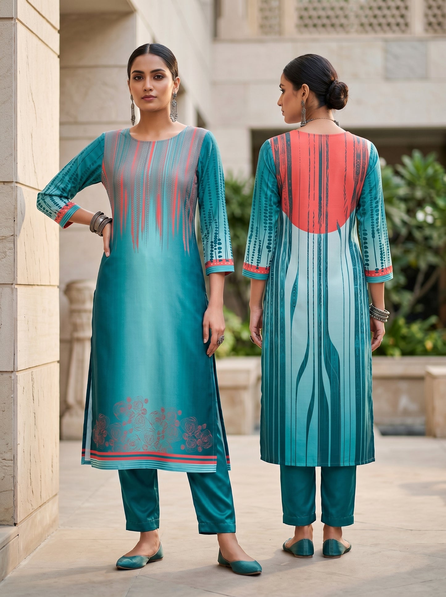 Semi Stitched Chanderi Casual kurta
