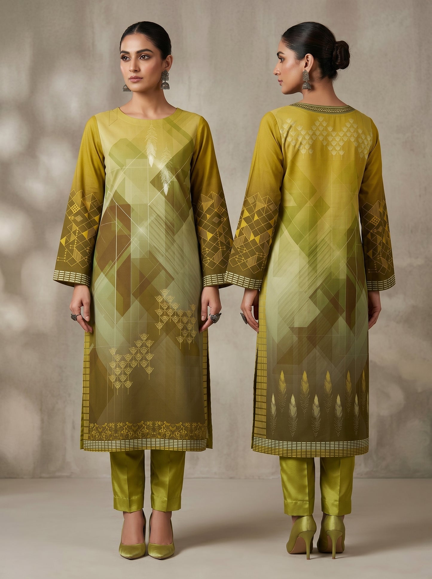 Semi Stitched Chanderi Casual kurta