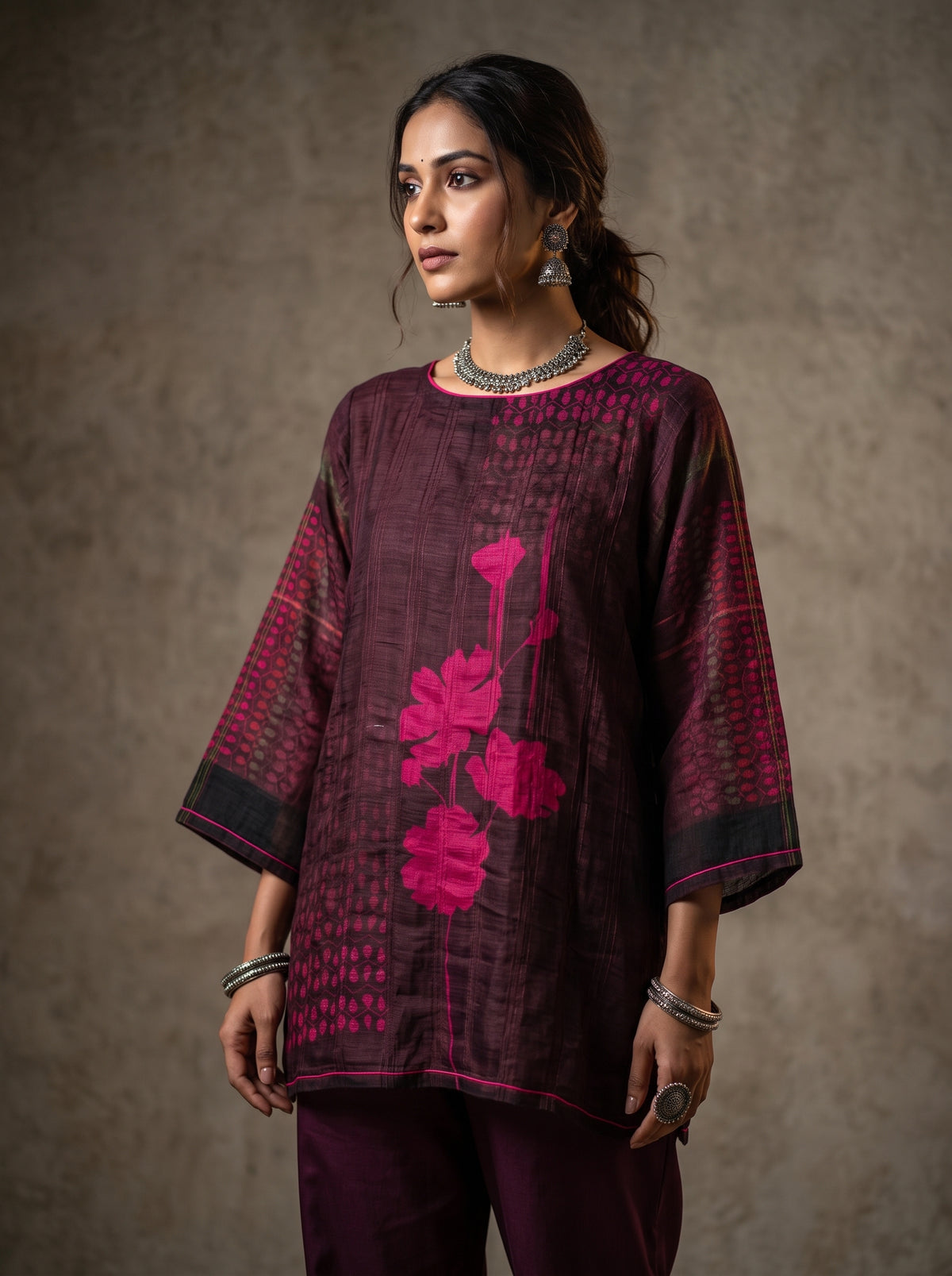 SemiStitched Printed Cotton Modal Tunic