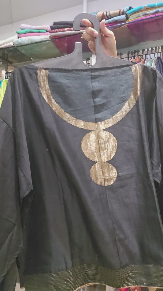 Semistitched Chanderi Ɓlouse