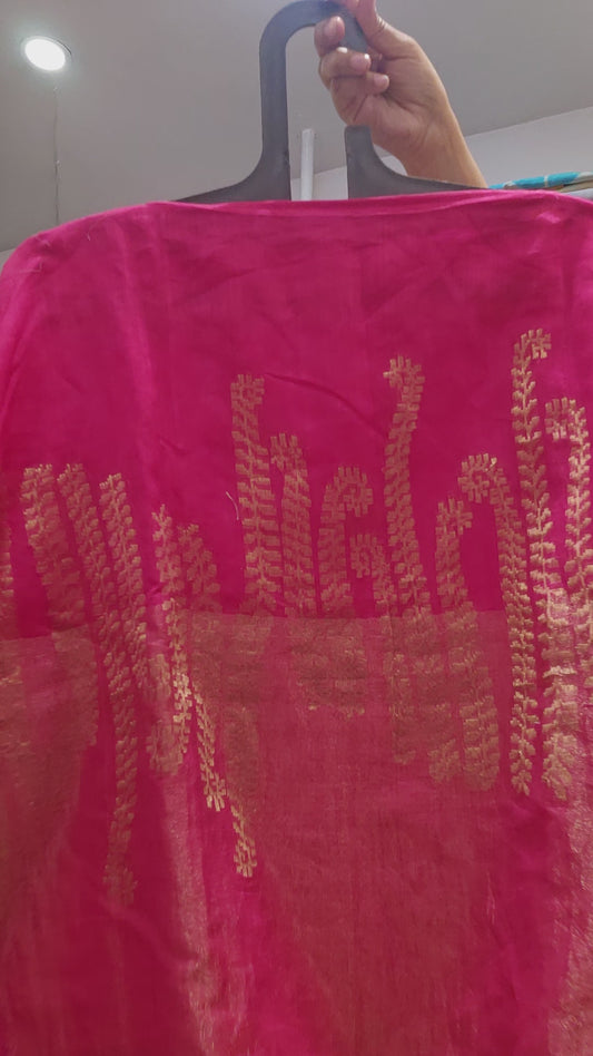 Semistitched Chanderi Ɓlouse