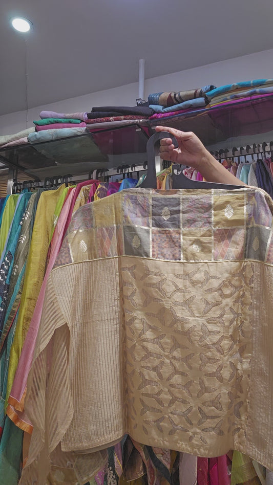 Semistitched Chanderi Ɓlouse