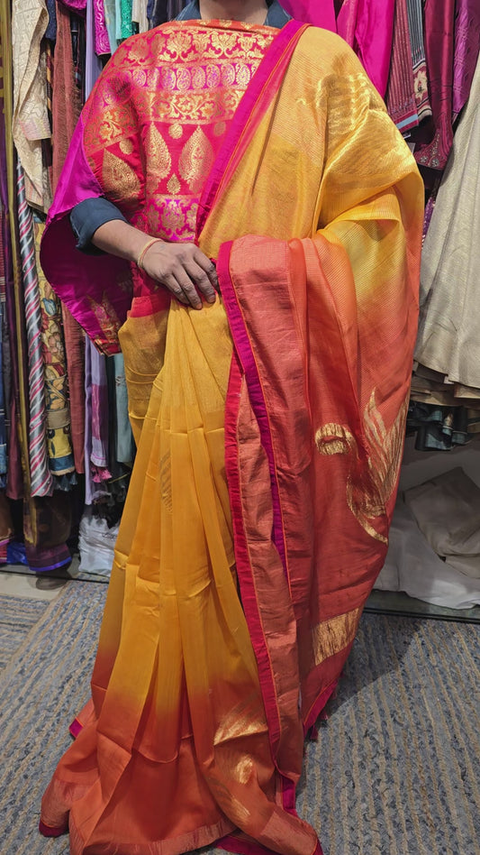 Formal chanderi Silk Saree