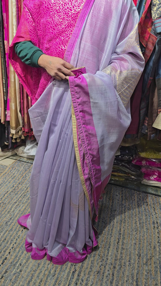 Formal Chanderi Zari Woven Saree