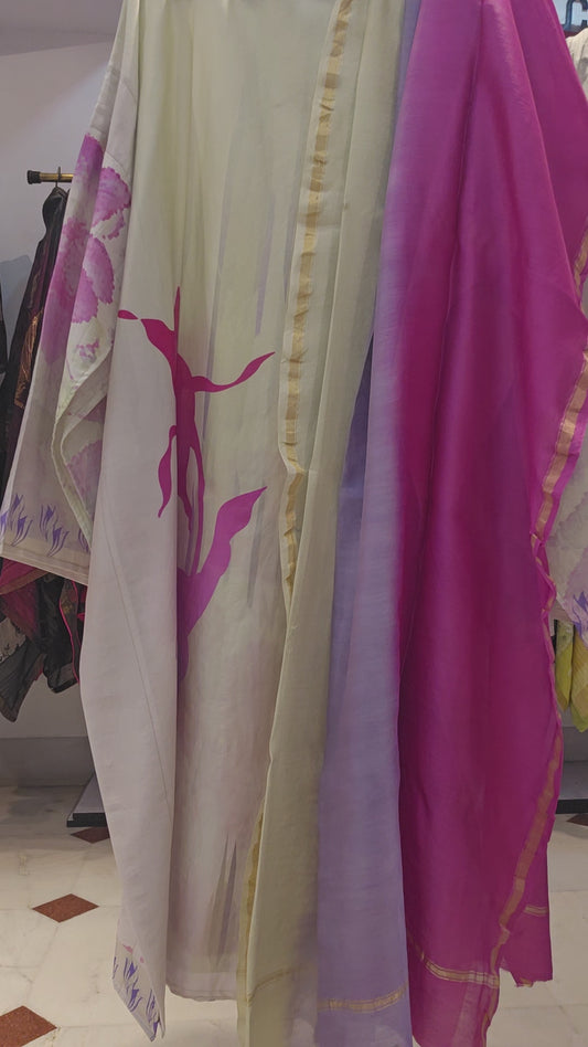 Semi Stitched Cotton Casual Suitset