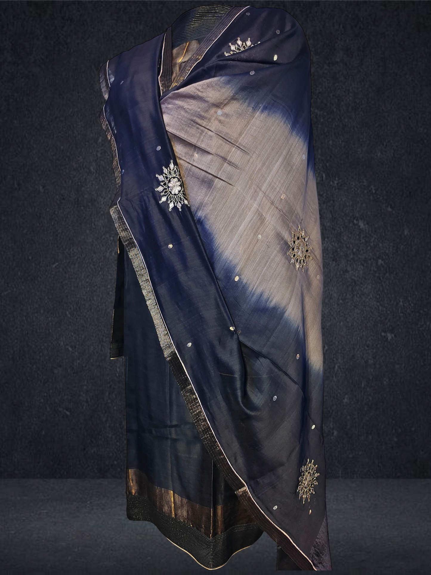 Semi Stitched Formal chanderi Suitset