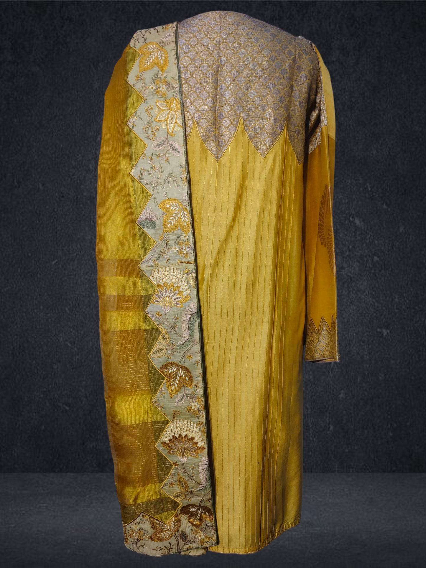 Semi Stitched Formal chanderi Suitset