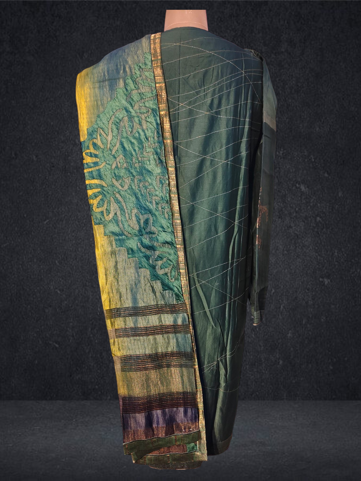 Semi Stitched Chanderi Kurta VISHAL KAPUR