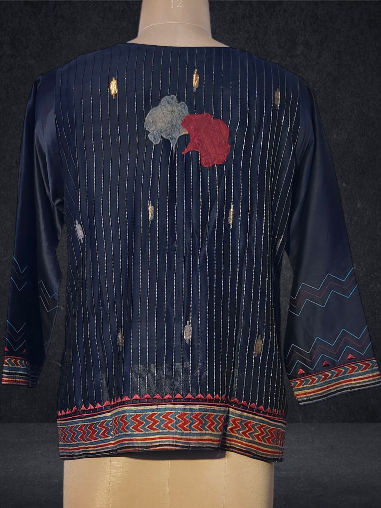 Stitched Chanderi Zariwoven Short Jacket
