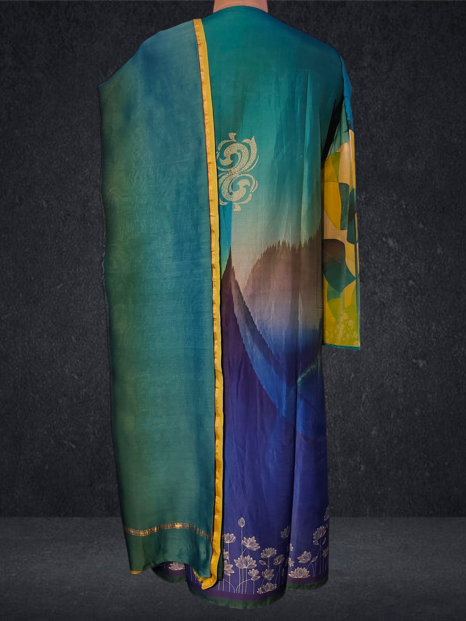 Semi Stitched Chanderi Casual Suitset VISHAL KAPUR