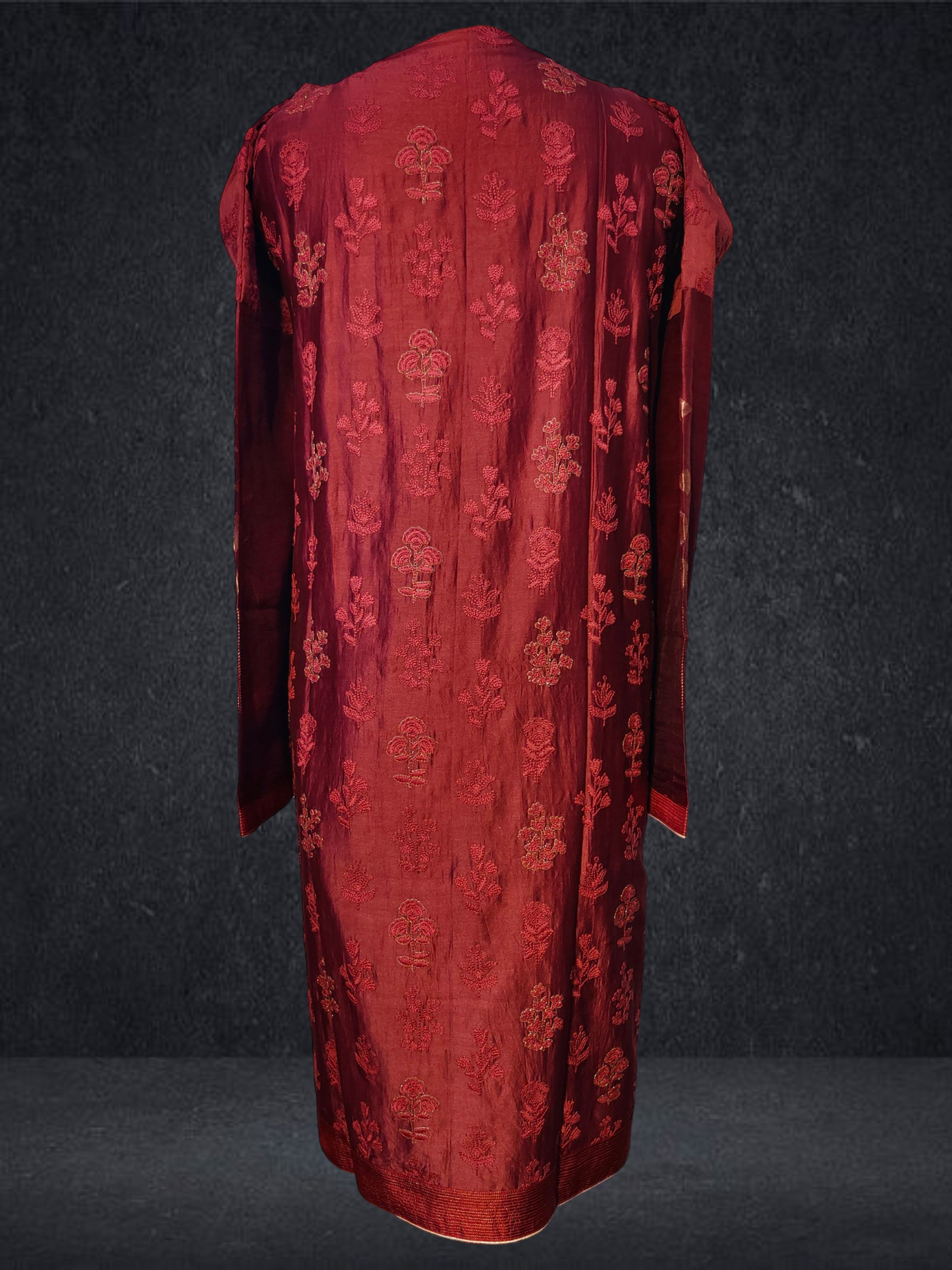 Semi Stitched Formal chanderi Suitset