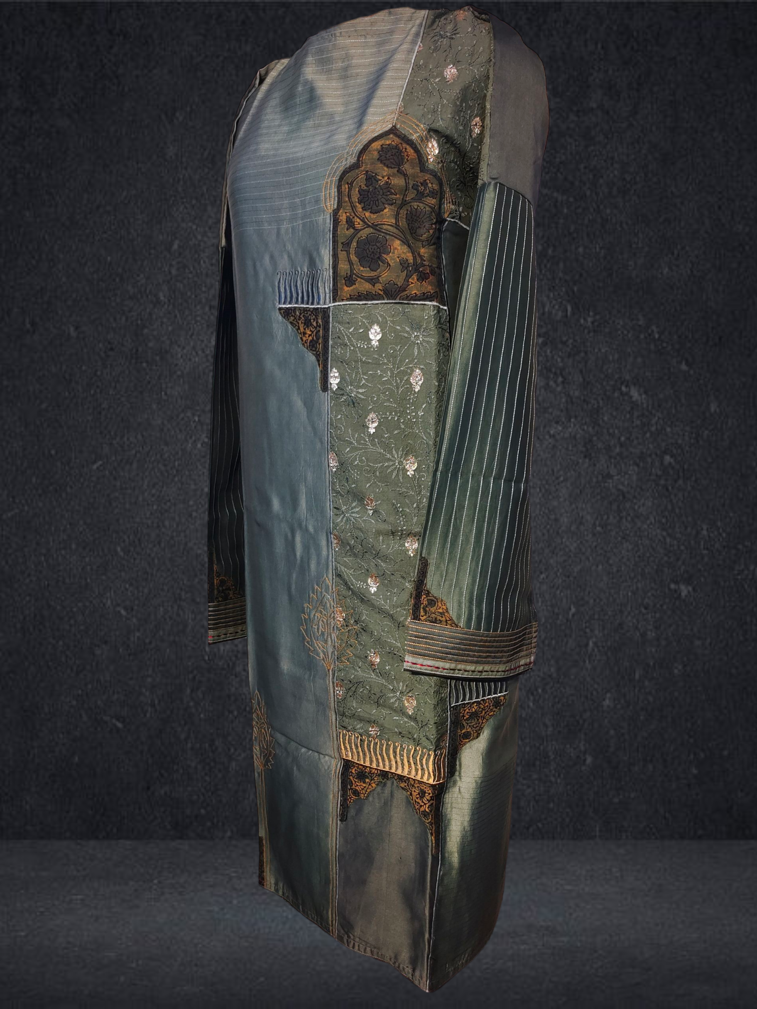 Semi Stitched Formal chanderi Kurta VISHAL KAPUR