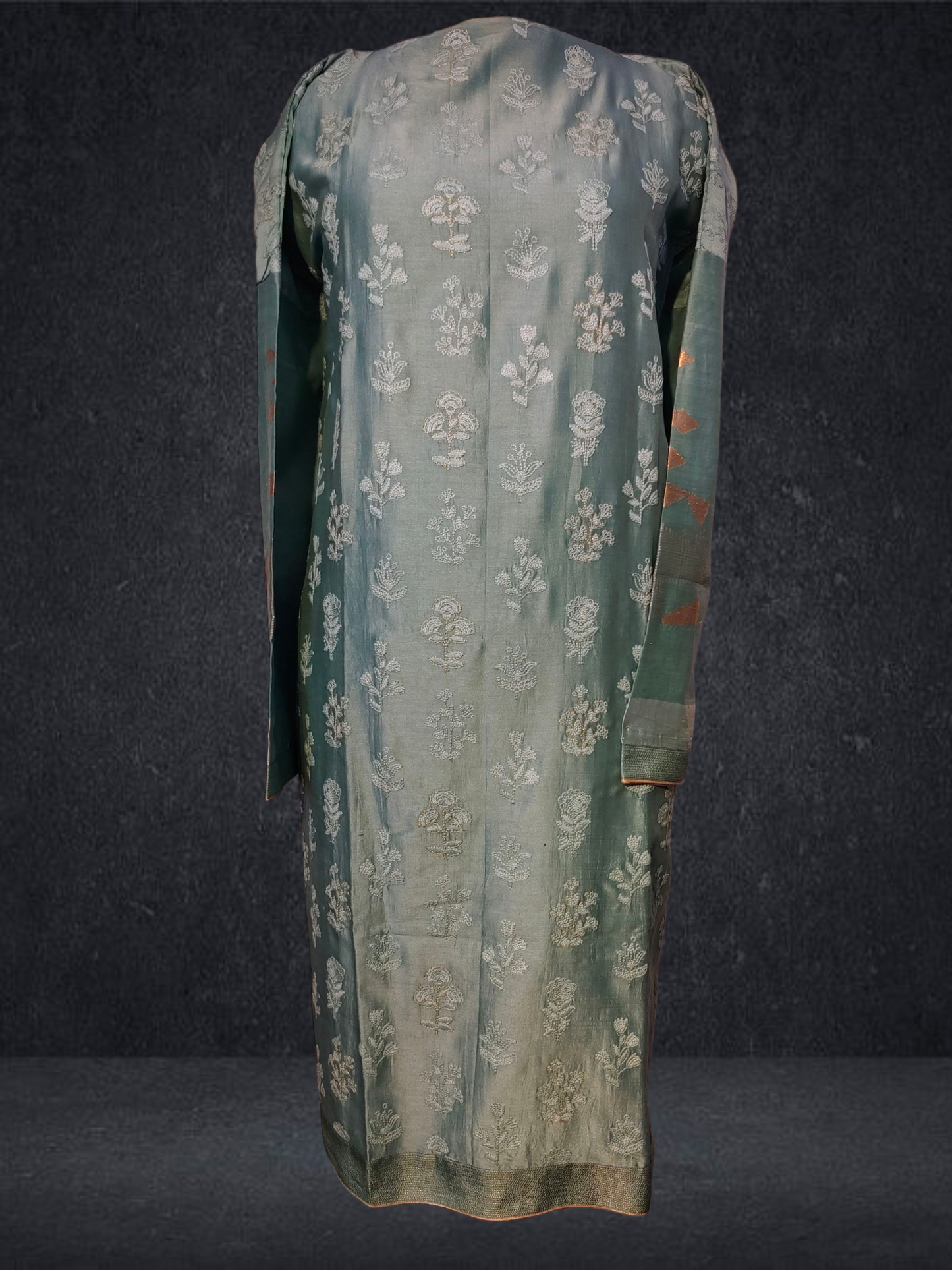 Semi Stitched Formal chanderi Suitset