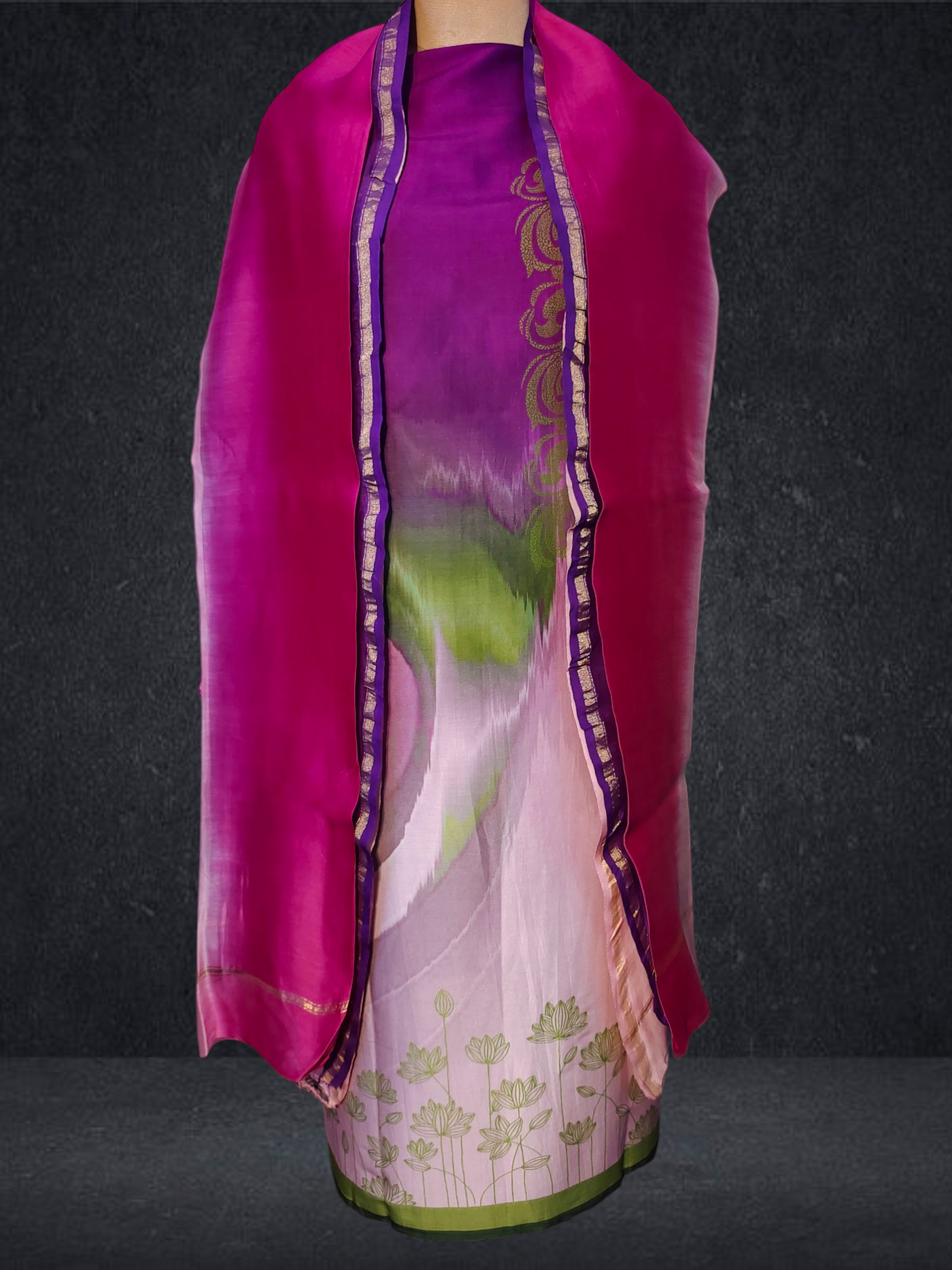 Semi Stitched Cotton Casual Suitset VISHAL KAPUR