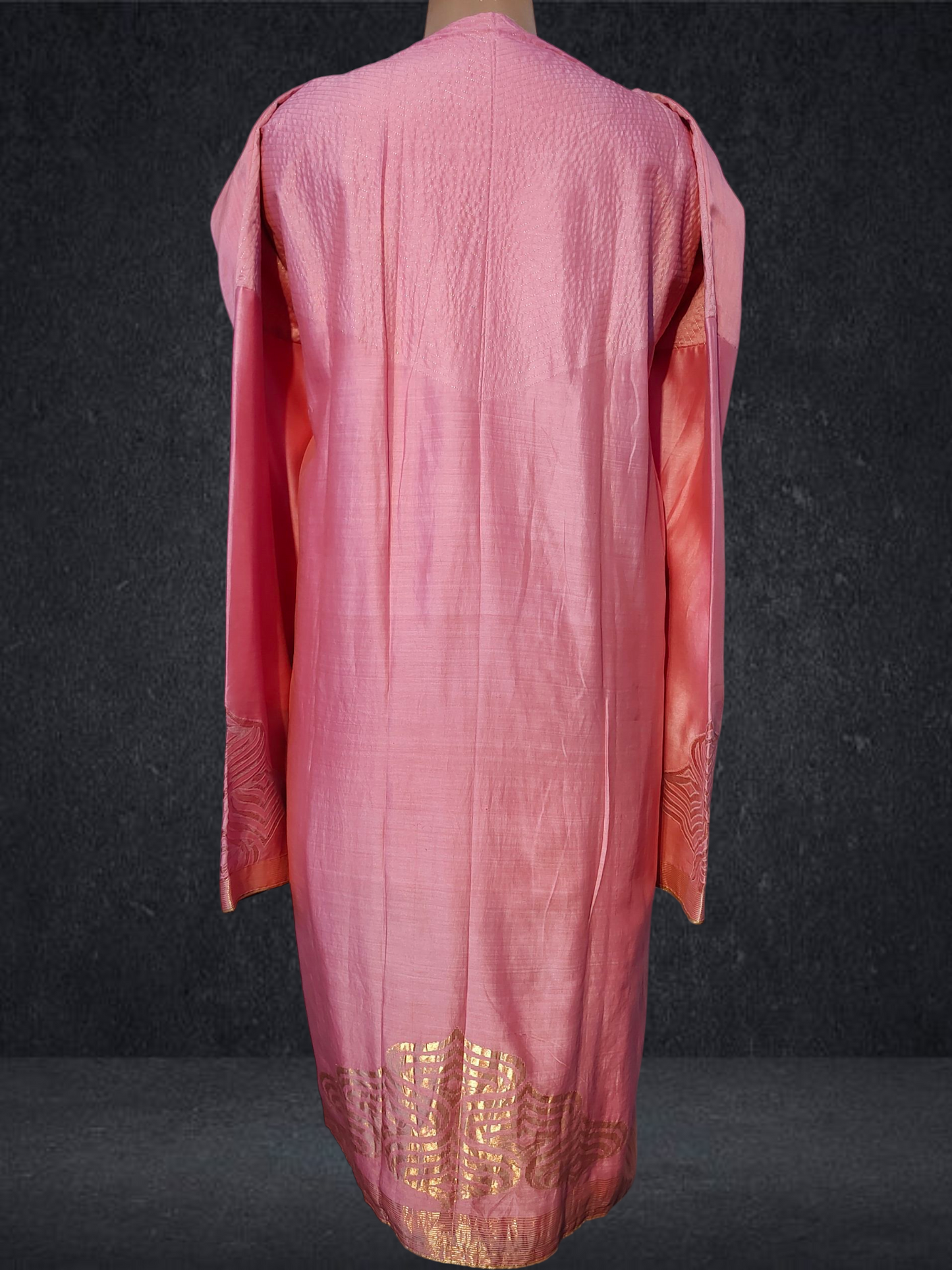 Semi Stitched Formal chanderi Suitset