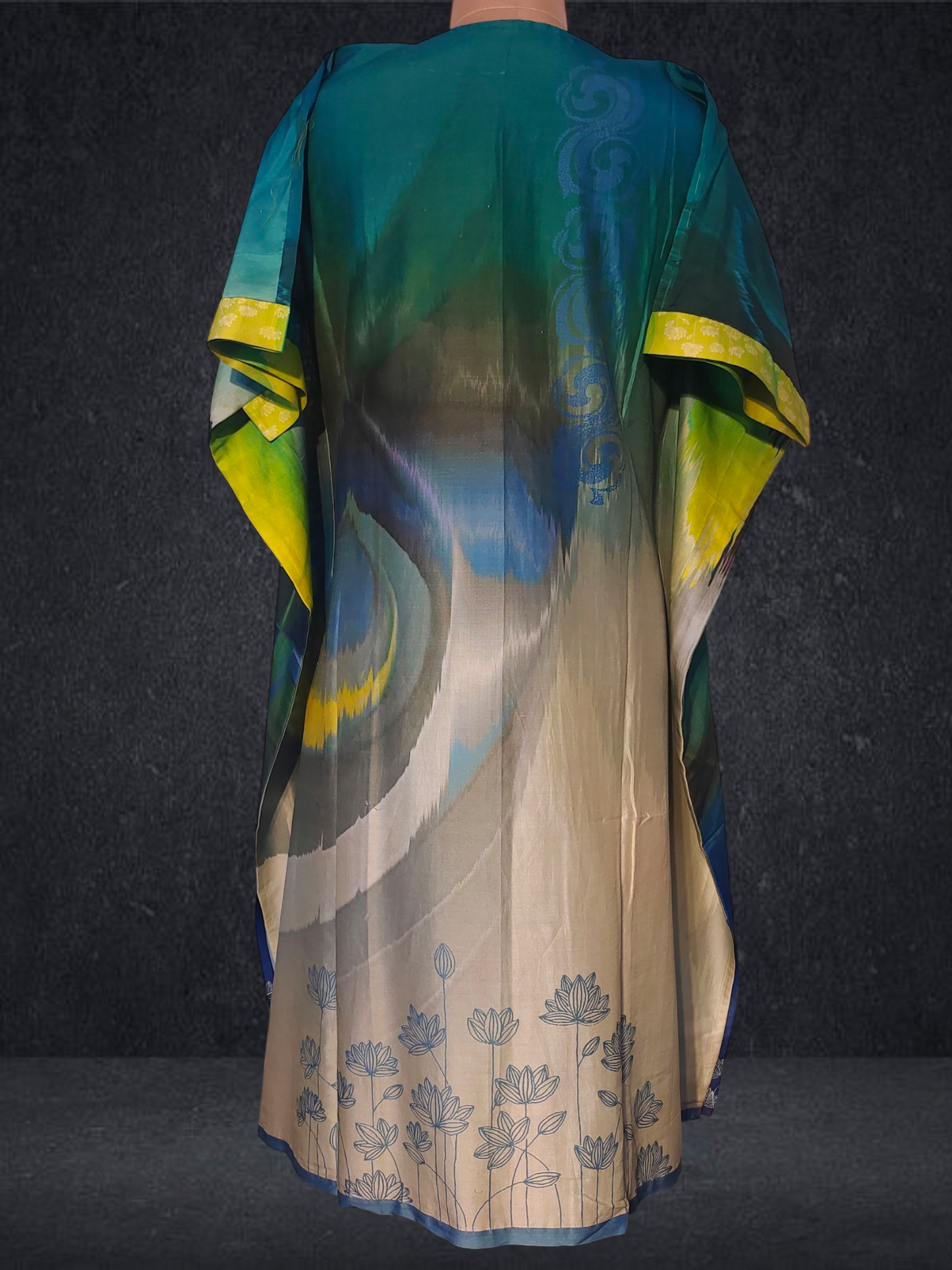 Stitched Chanderi Digital Printed Kaftan VISHAL KAPUR STUDIO