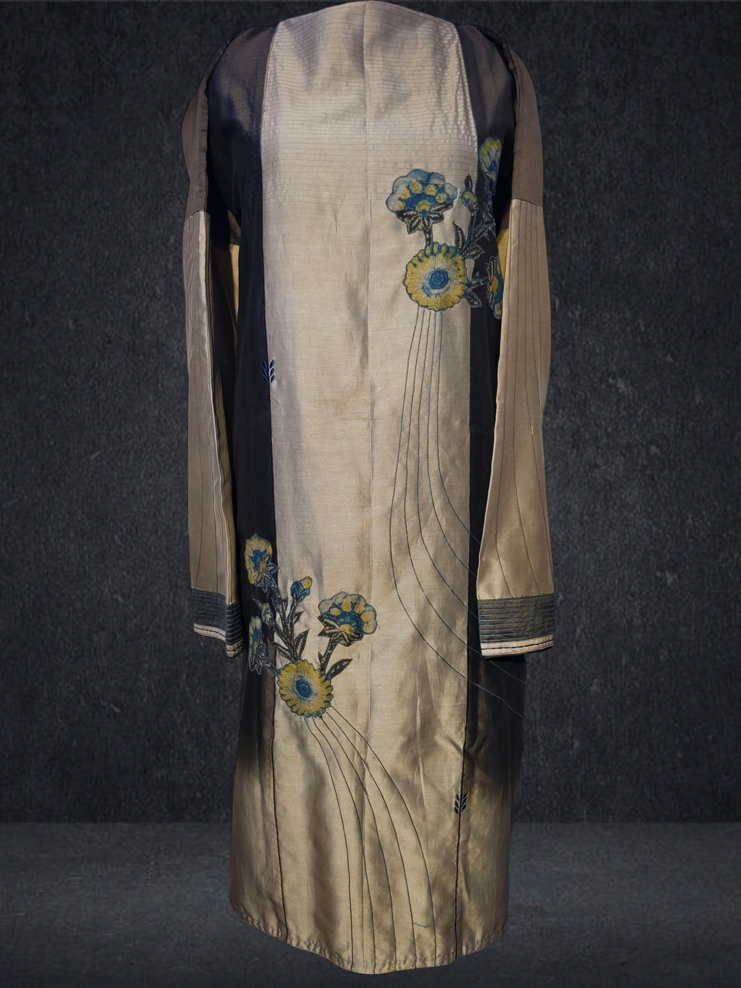 Semi Stitched Chanderi kurta VISHAL KAPUR