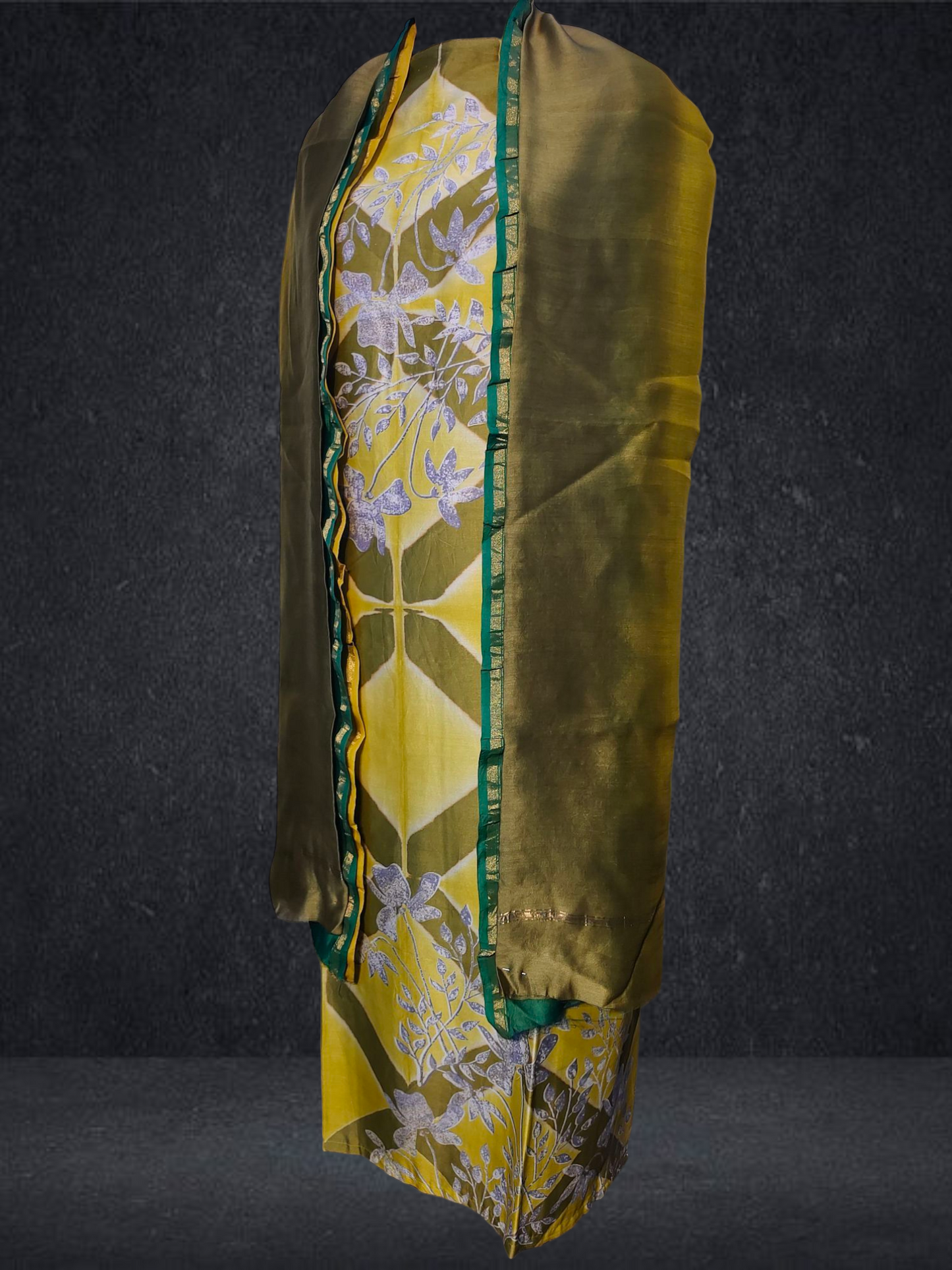 Semi Stitched Chanderi kurta VISHAL KAPUR