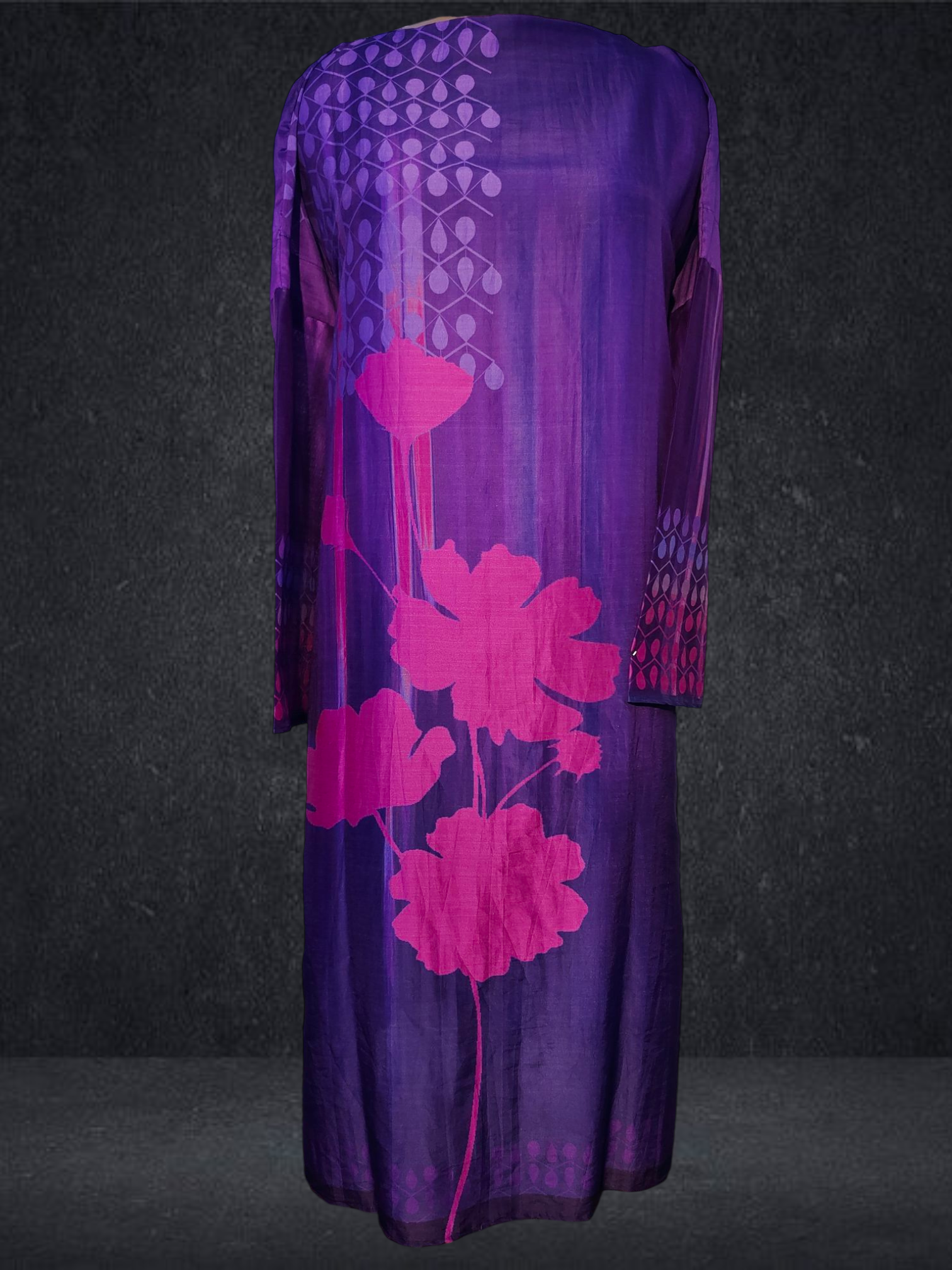 Semi Stitched Chanderi kurta VISHAL KAPUR