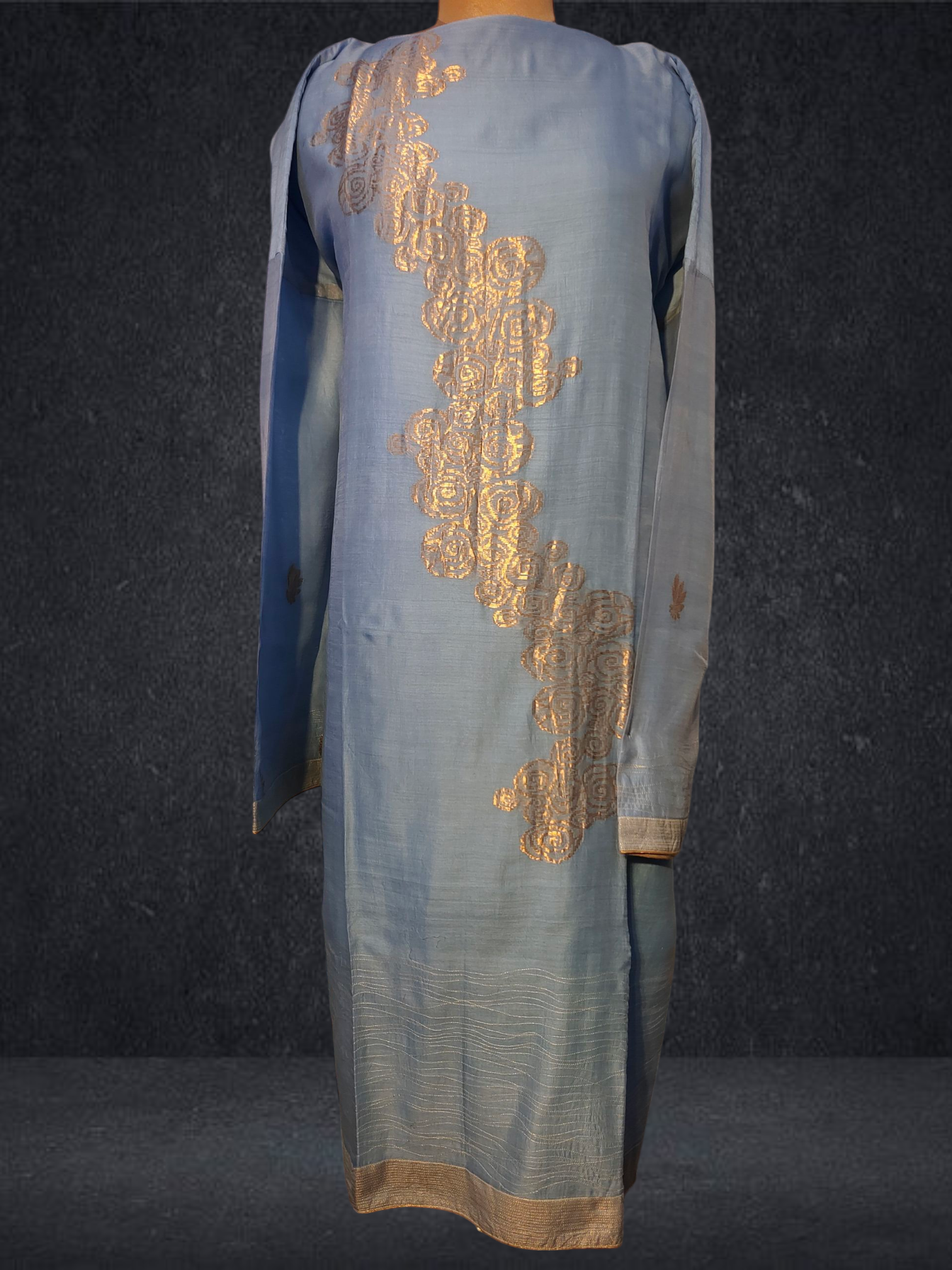 Semi Stitched Formal chanderi Suitset VISHAL KAPUR