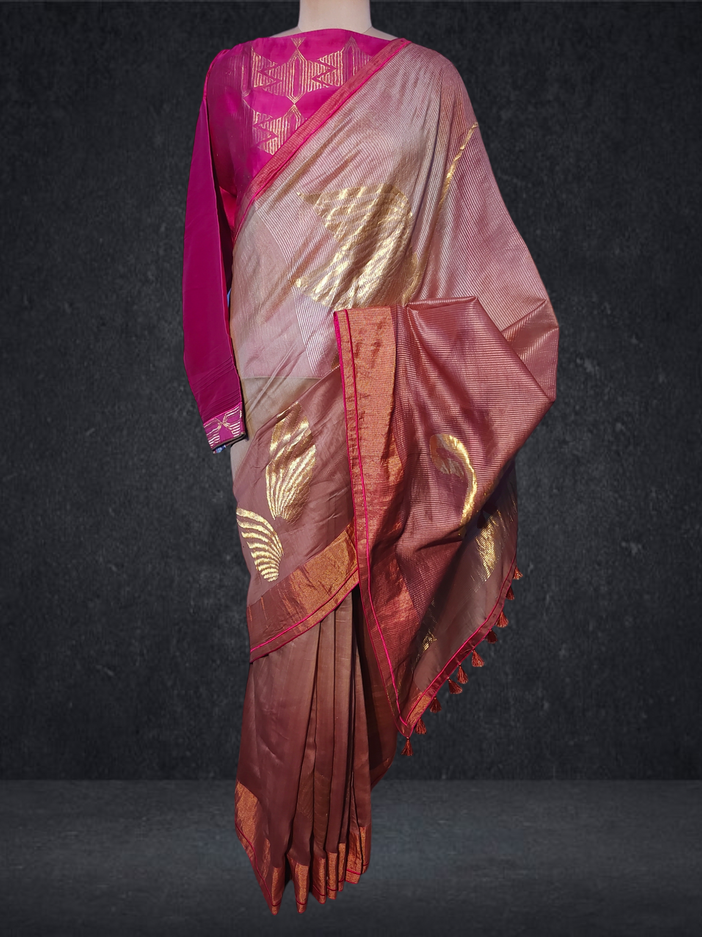 Formal Chanderi Zari Woven Saree VISHAL KAPUR