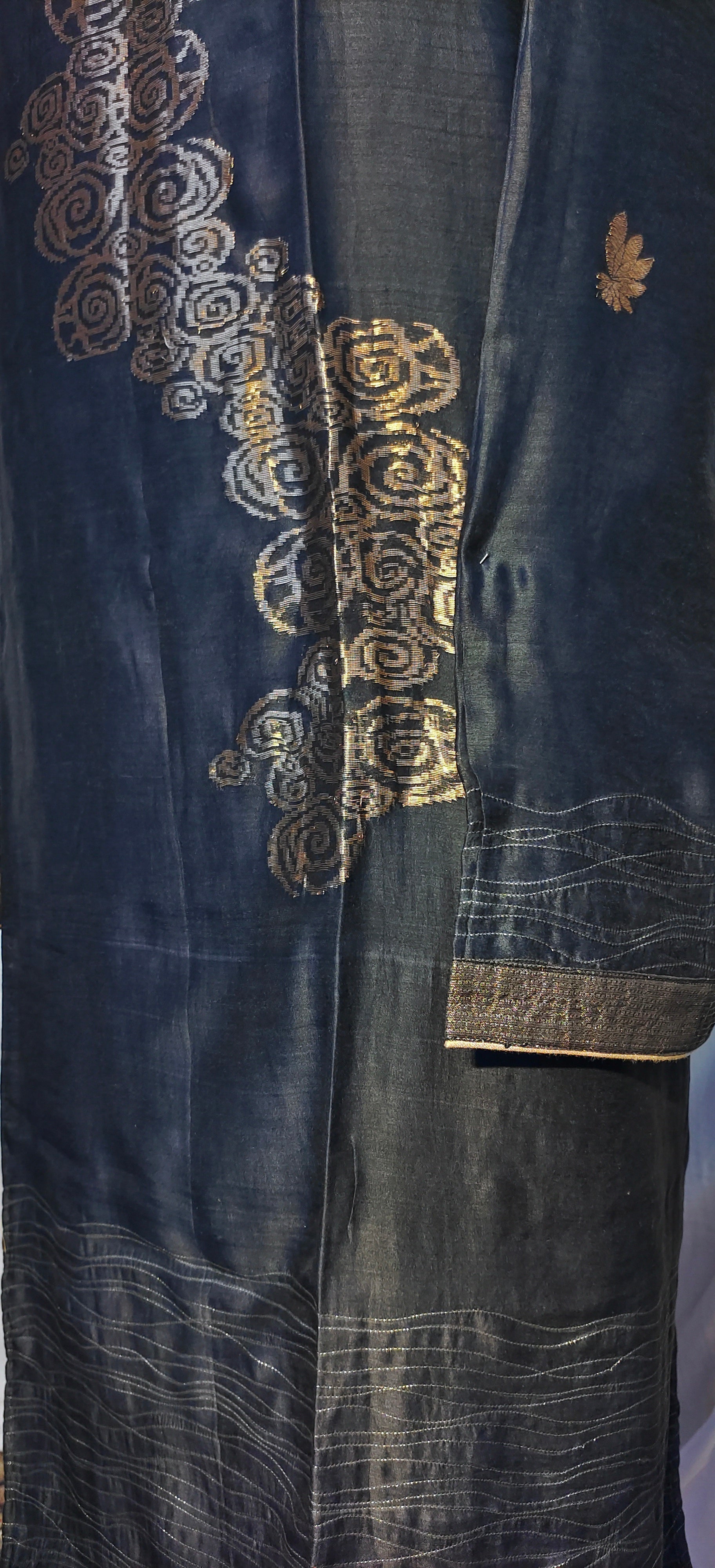 Semi Stitched Chanderi kurta VISHAL KAPUR