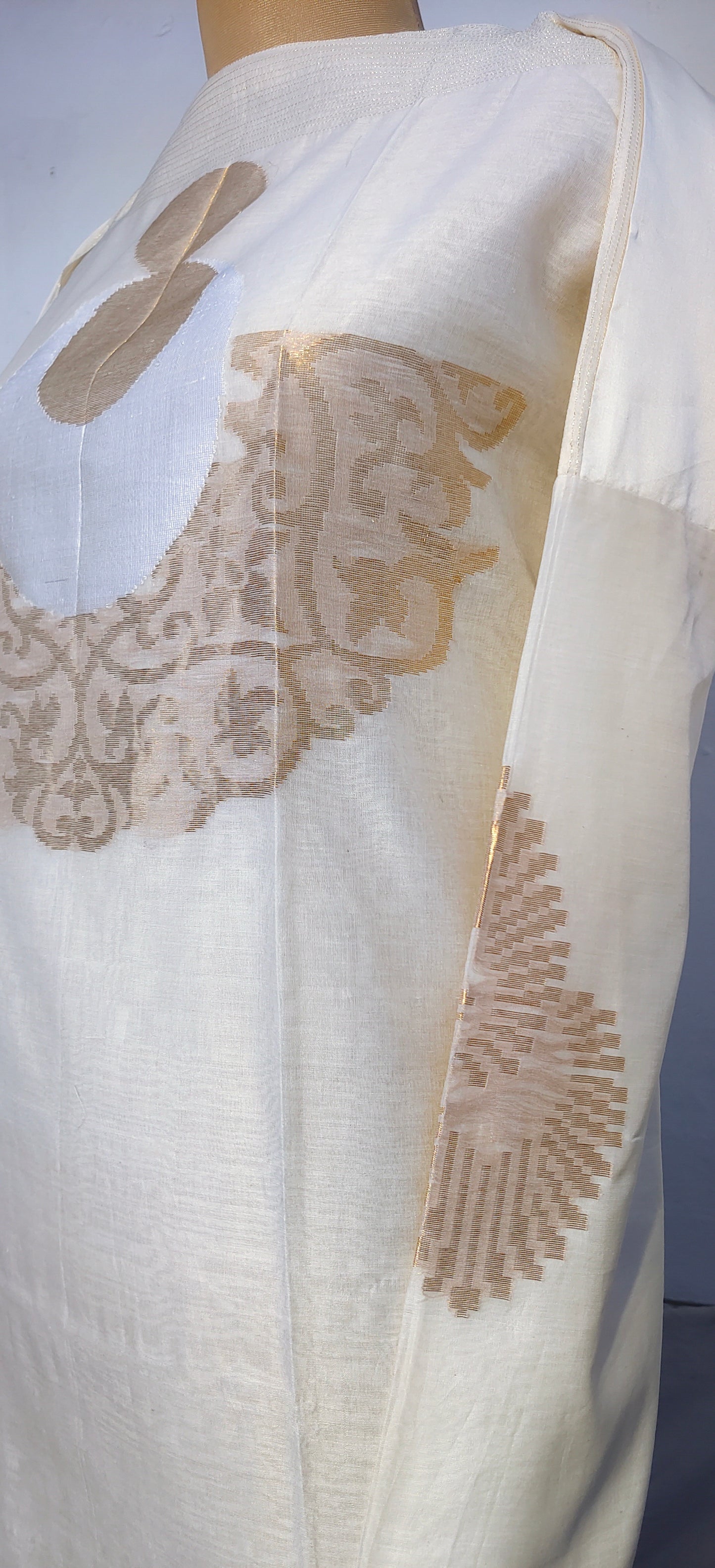 Semi Stitched Formal chanderi Suitset