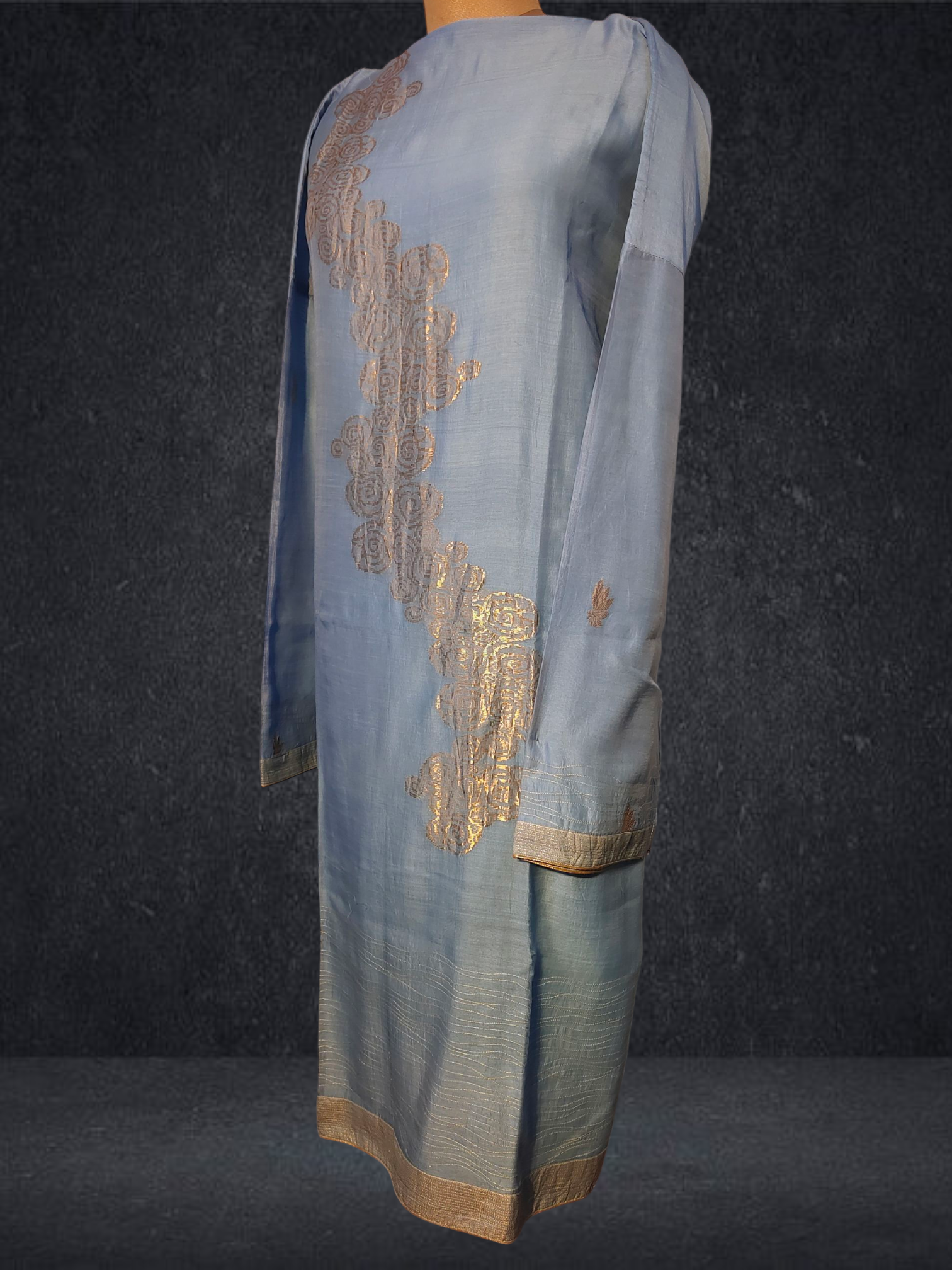 Semi Stitched Formal chanderi Suitset VISHAL KAPUR