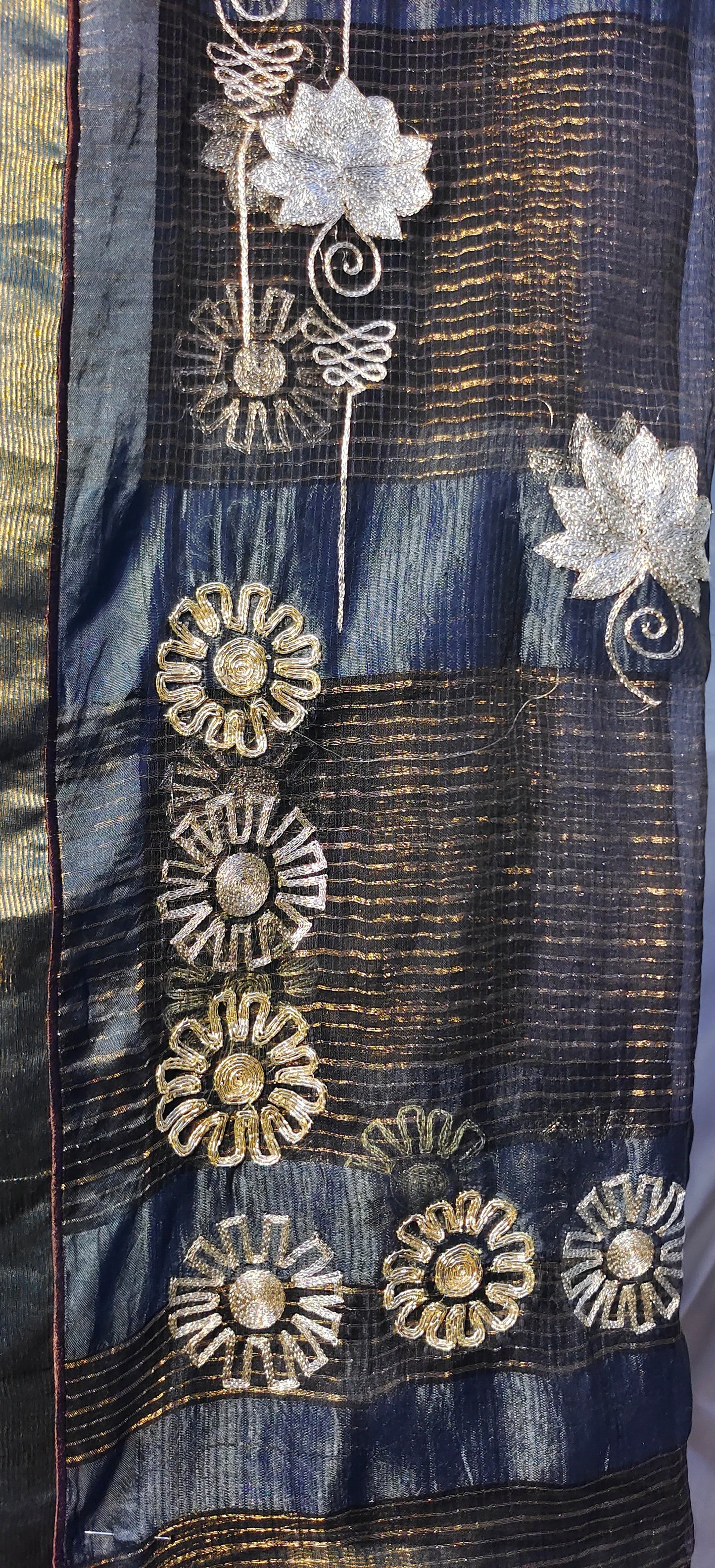 Semi Stitched Formal chanderi Suitset