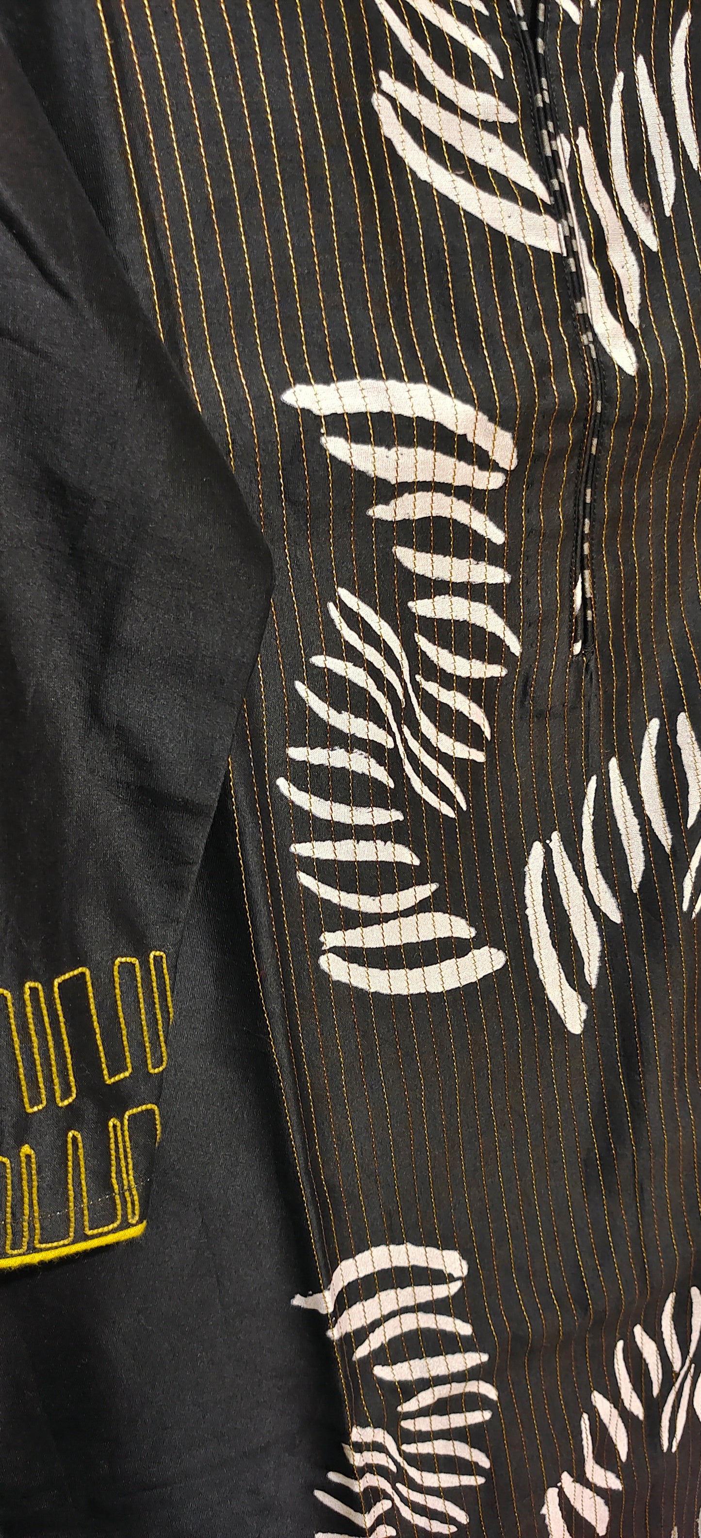 Stitched Chanderi Block Printed Tunic ready size 42