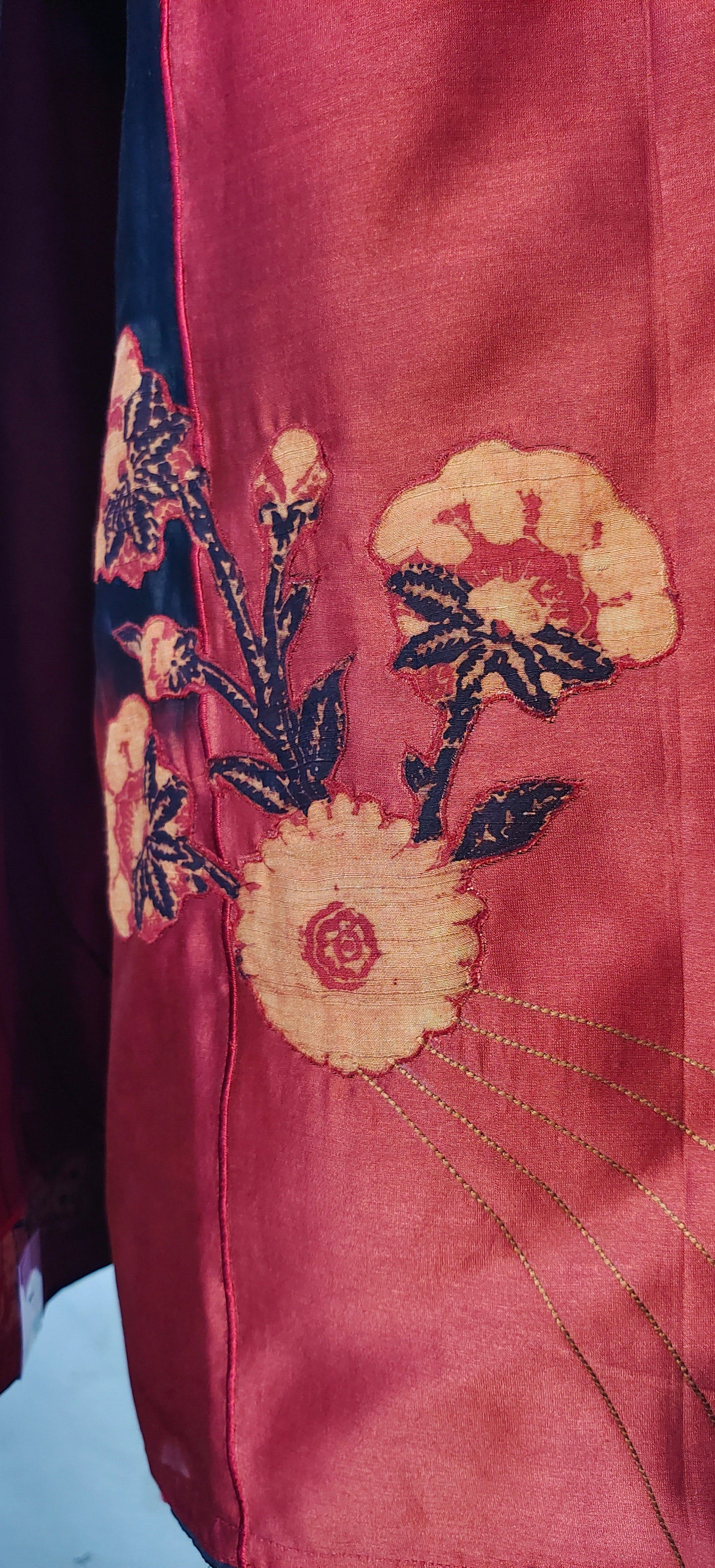 Semistitched Chanderi Ajrakh Short Tunic VISHAL KAPUR STUDIO