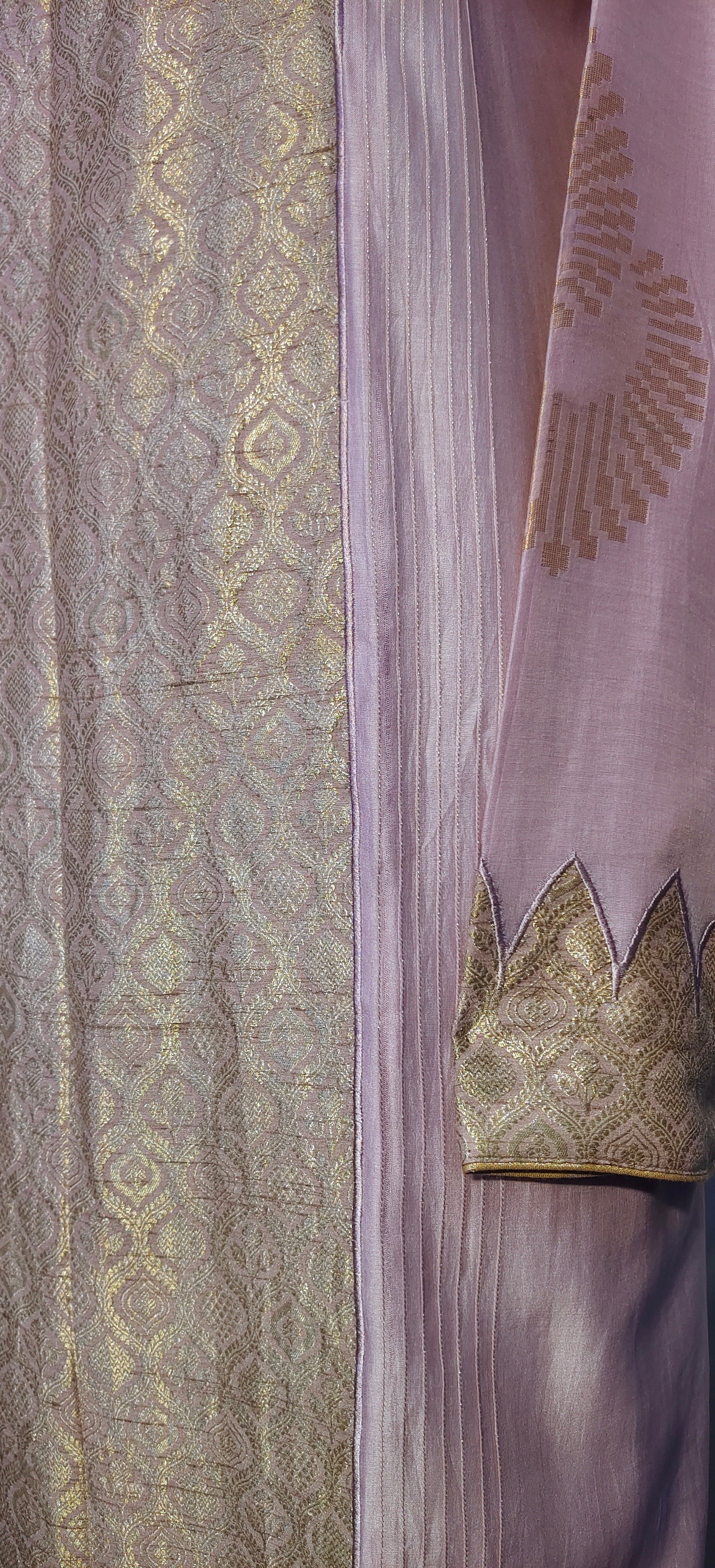 Semi Stitched Formal chanderi Kurta
