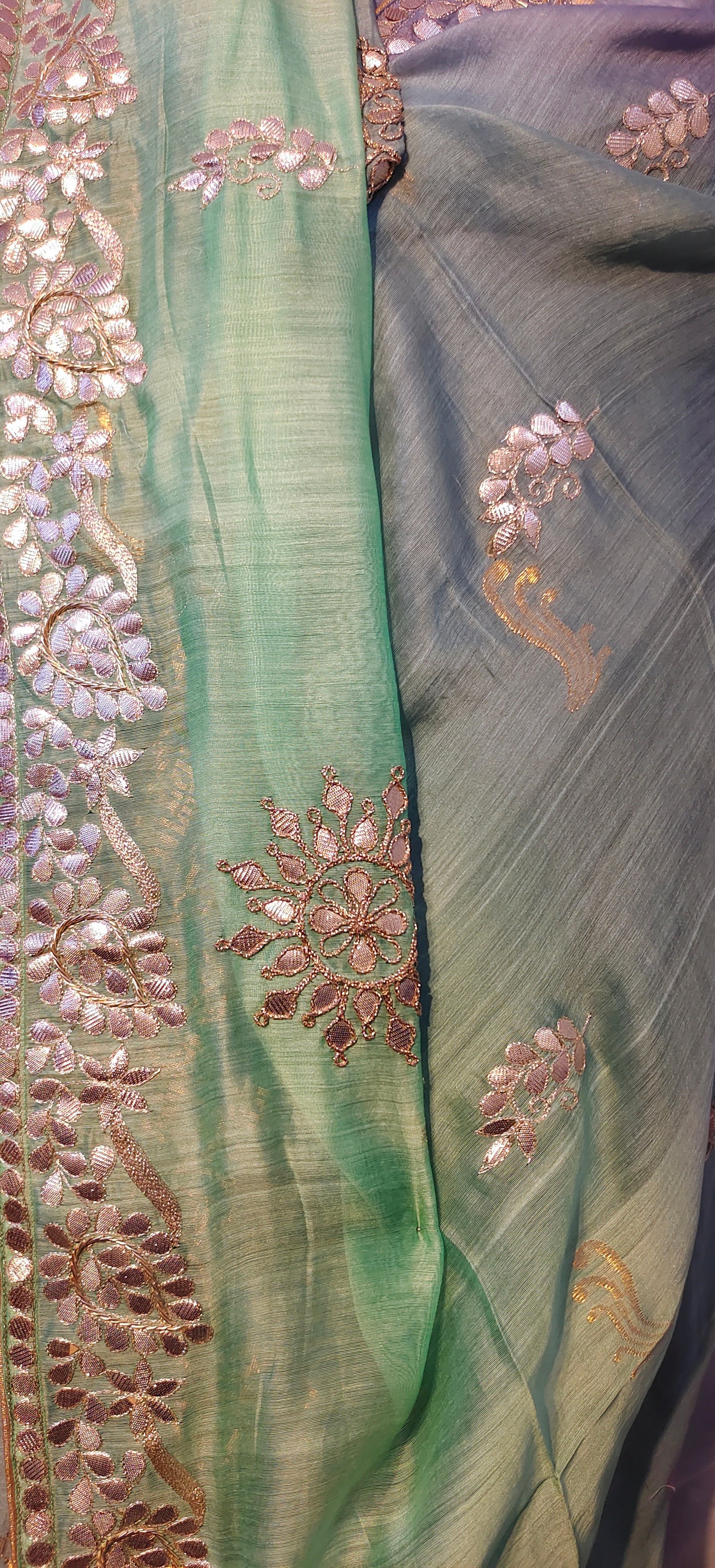 Semi Stitched Formal chanderi Suitset