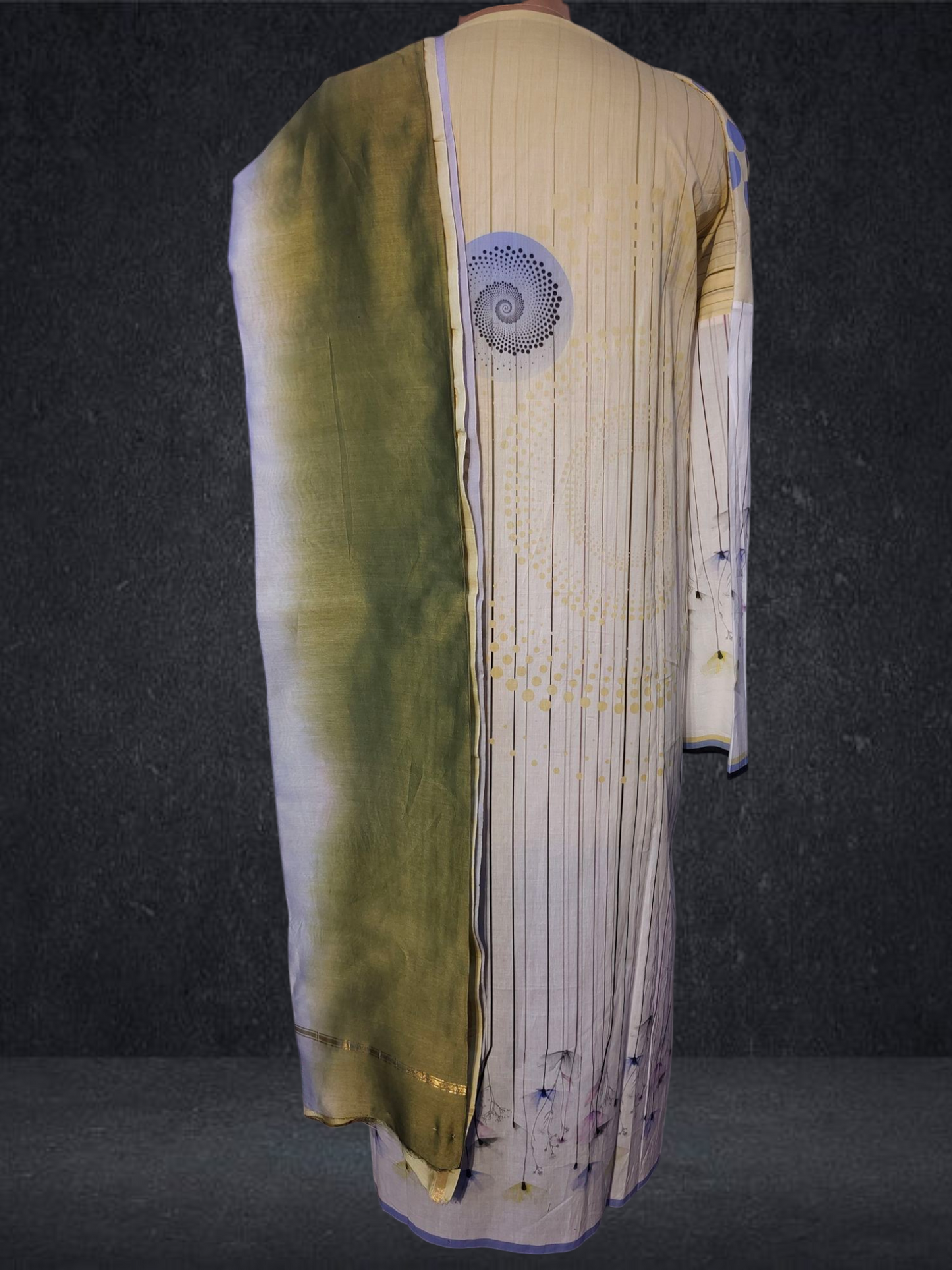 Semi Stitched Cotton Kurta VISHAL KAPUR