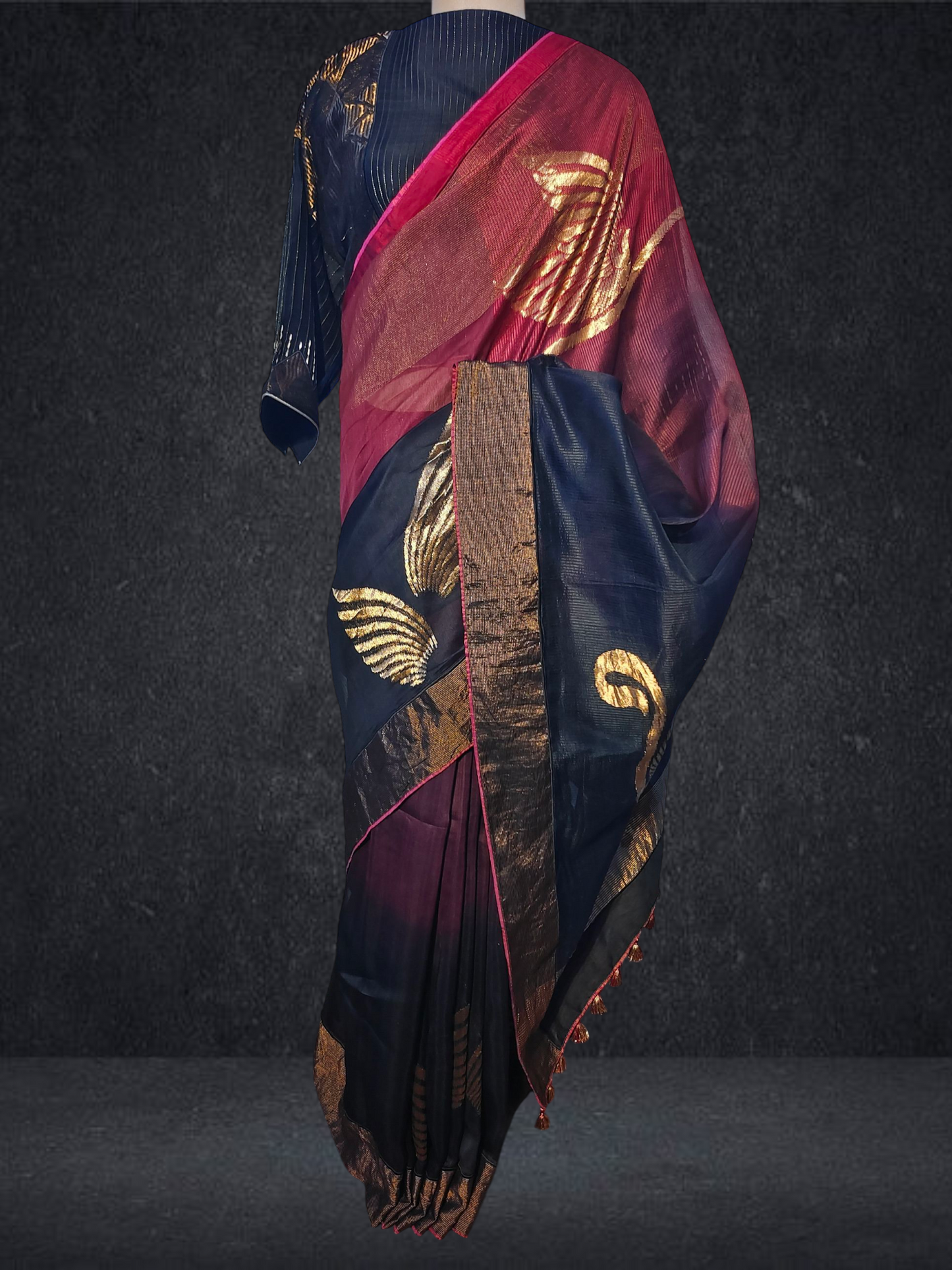 Formal Chanderi Zari Woven Saree