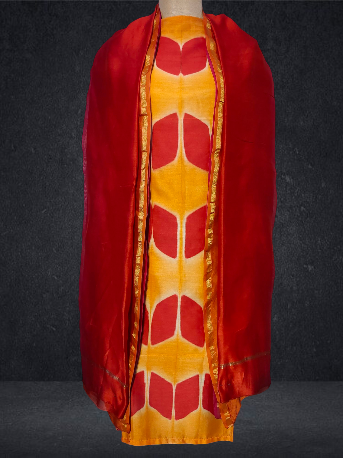 Semi Stitched Chanderi Kurta VISHAL KAPUR