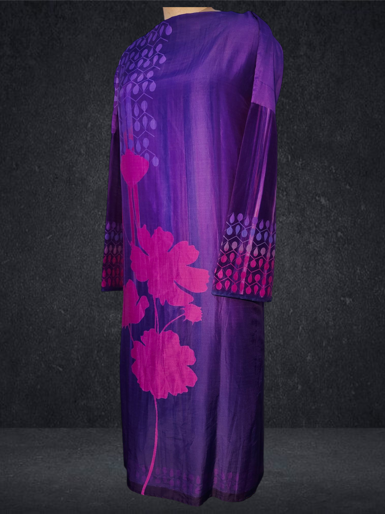 Semi Stitched Chanderi kurta VISHAL KAPUR