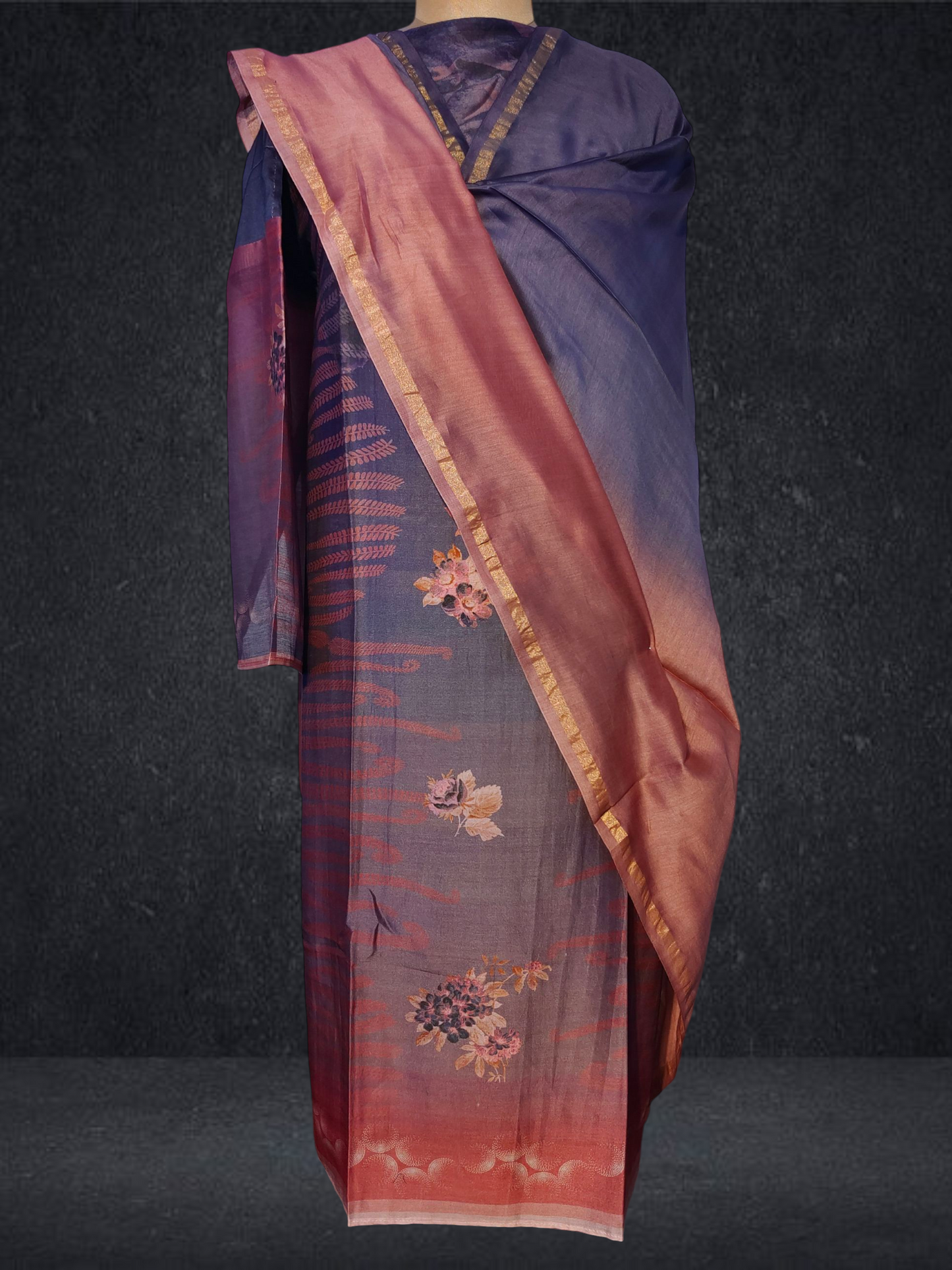 Semi Stitched Chanderi Casual Suitset VISHAL KAPUR