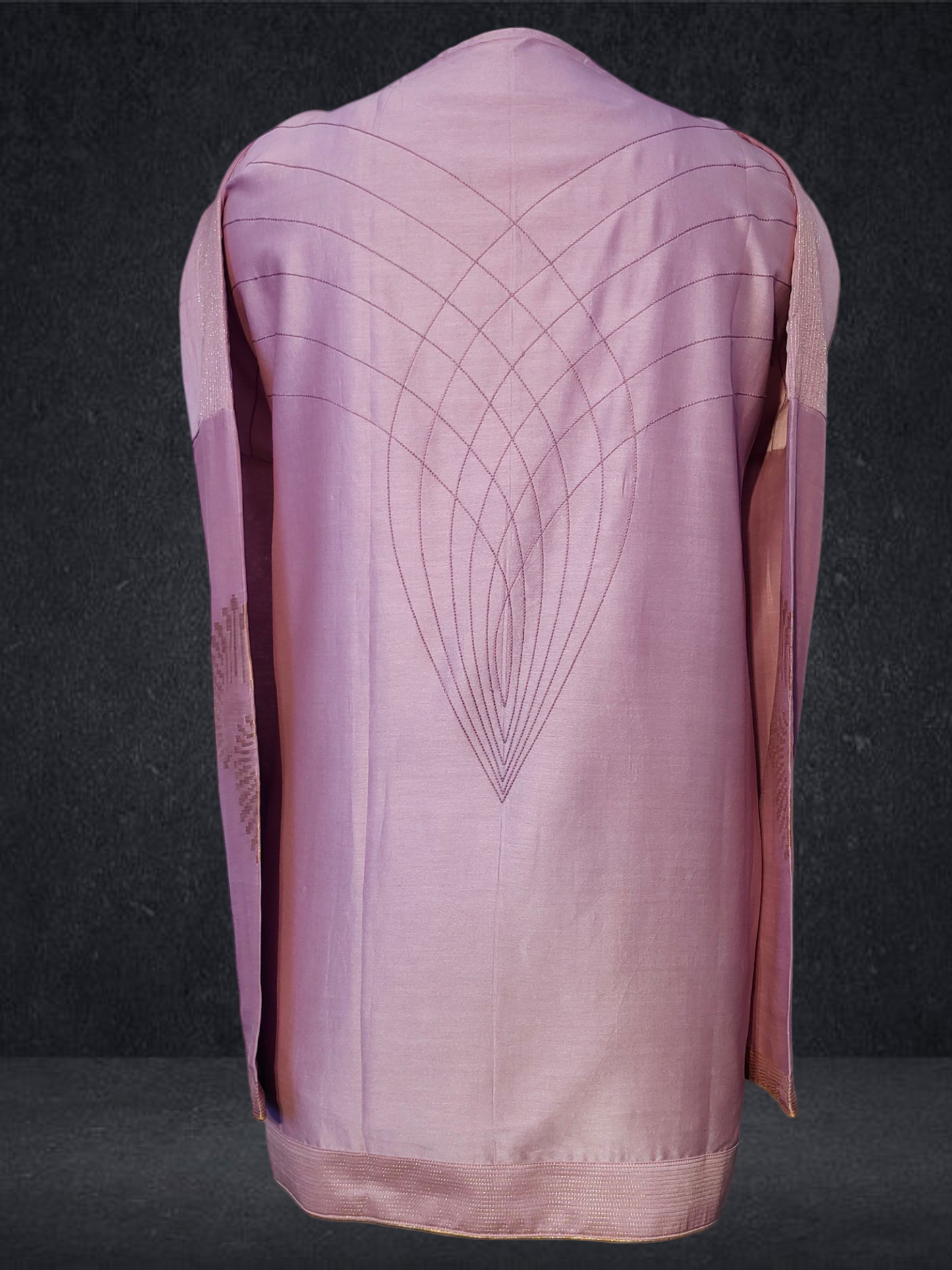 Semi Stitched Chanderi Zariwoven Short Tunic VISHAL KAPUR STUDIO