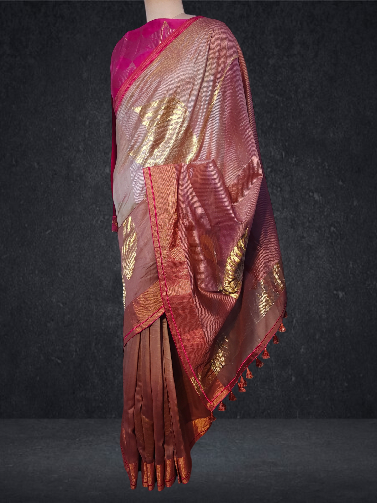 Formal Chanderi Zari Woven Saree VISHAL KAPUR