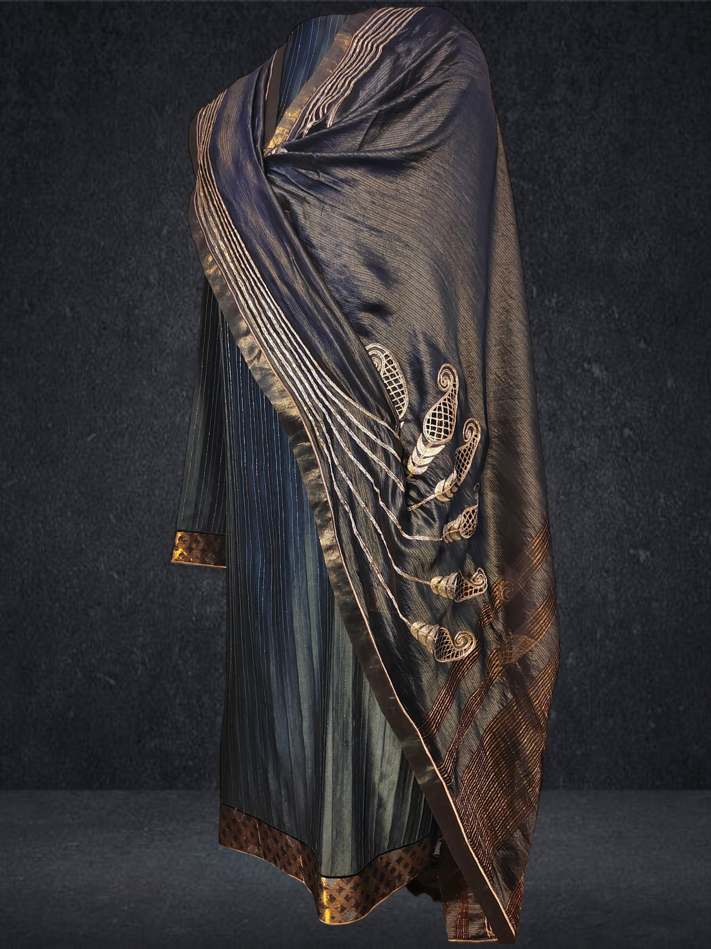 Semi Stitched Formal chanderi Suitset