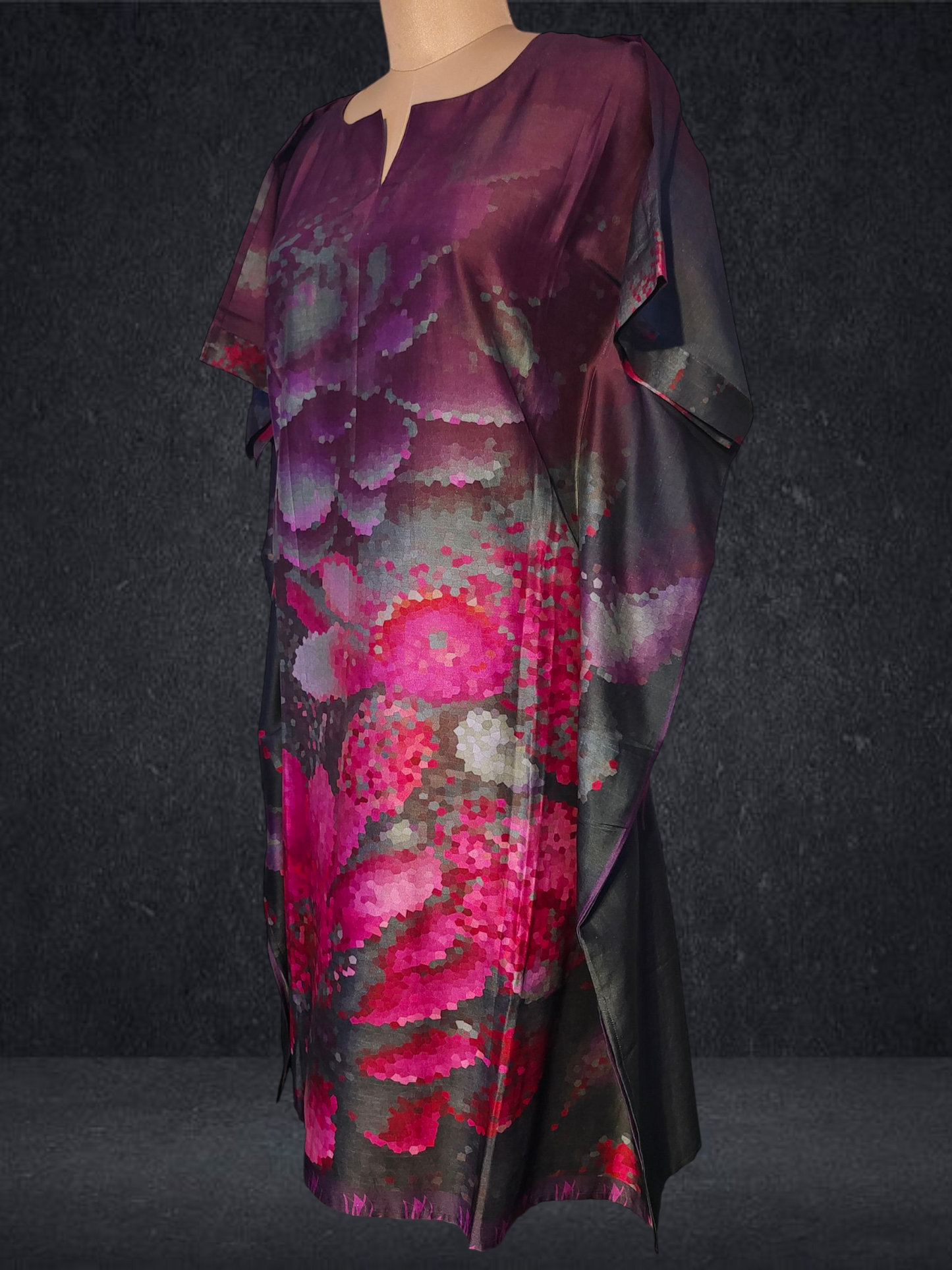 Stitched Chanderi Digital Printed Kaftan VISHAL KAPUR STUDIO
